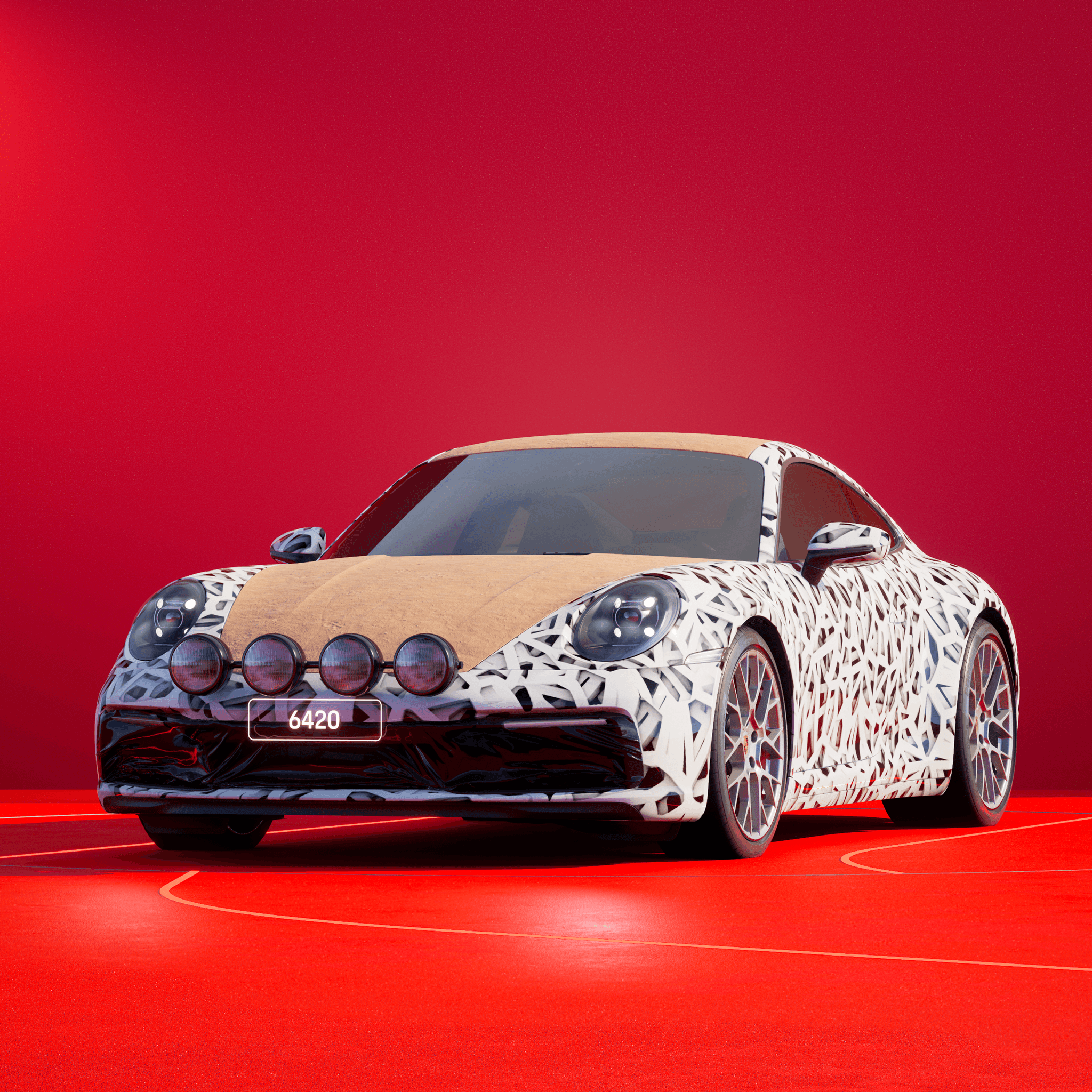 The PORSCHΞ 911 6420 image in phase