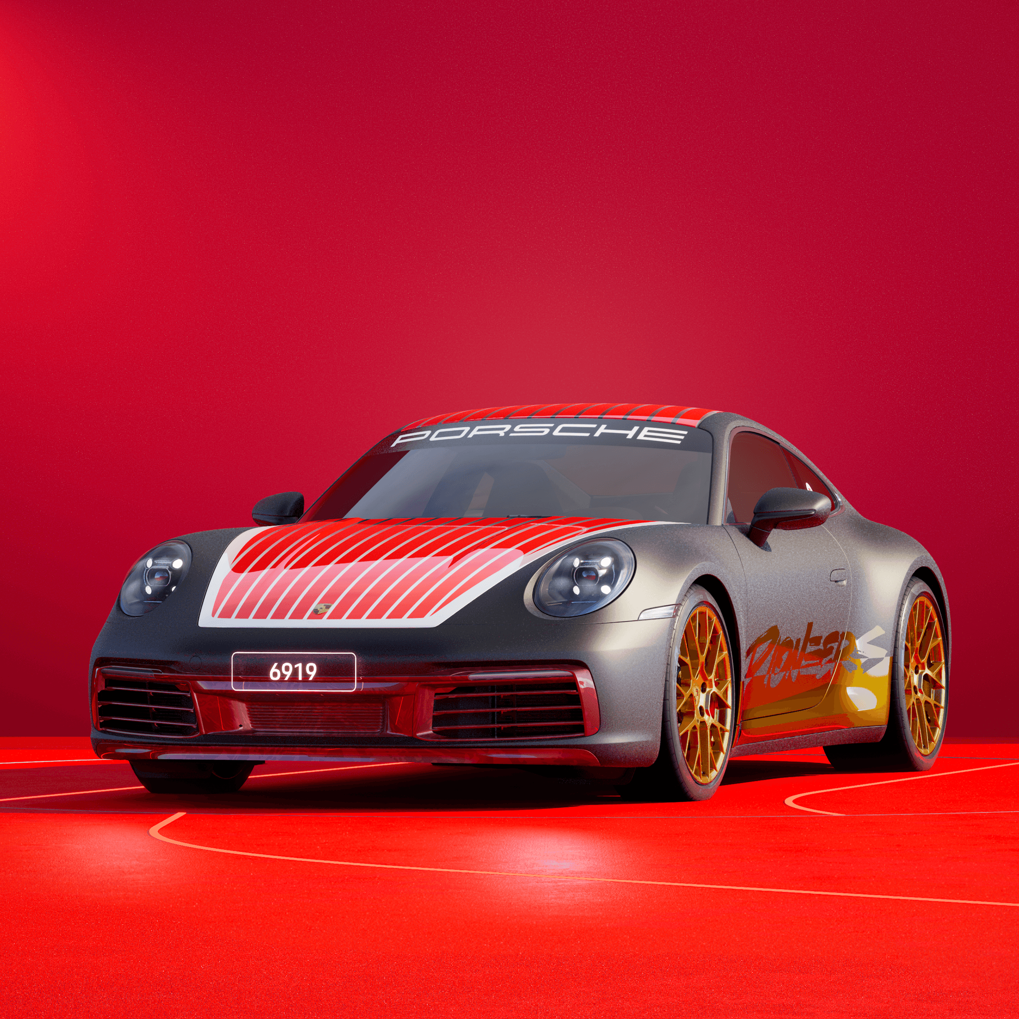 The PORSCHΞ 911 6919 image in phase