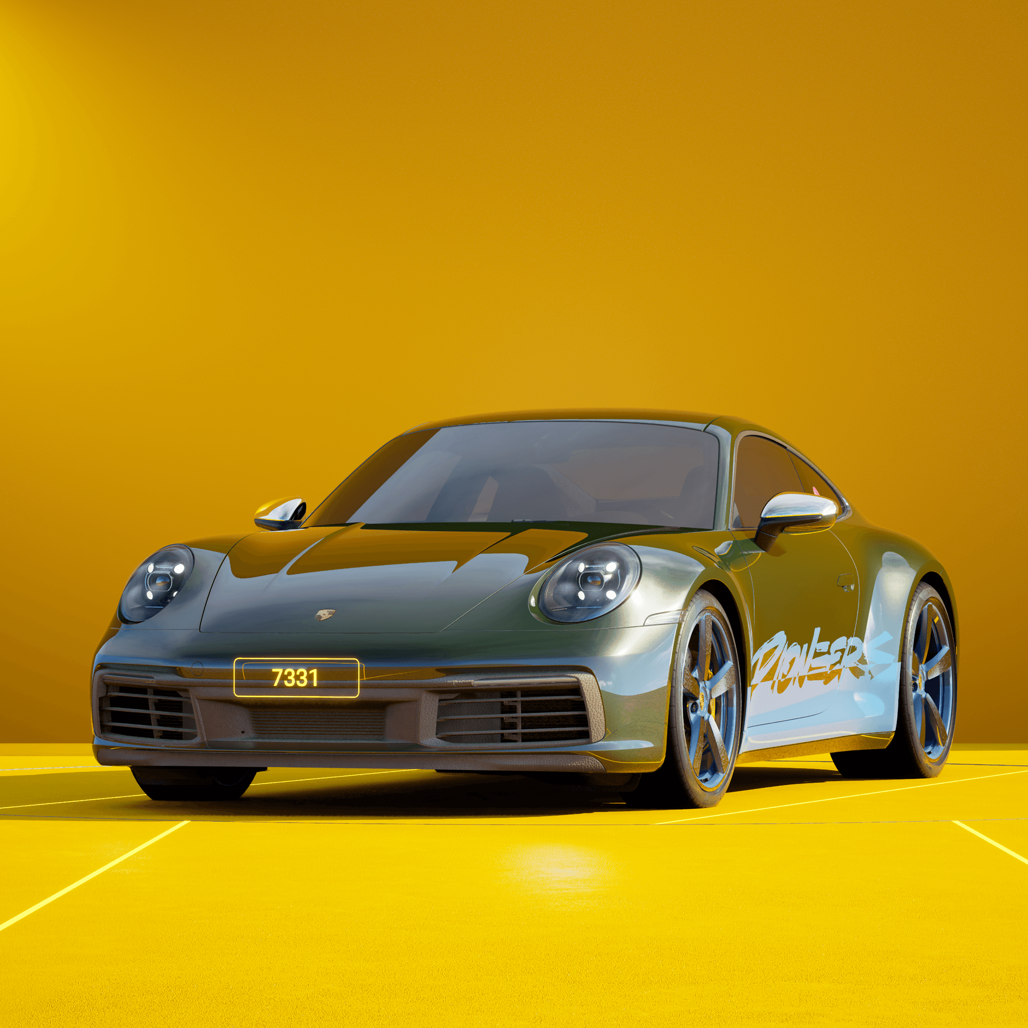 The PORSCHΞ 911 7331 image in phase