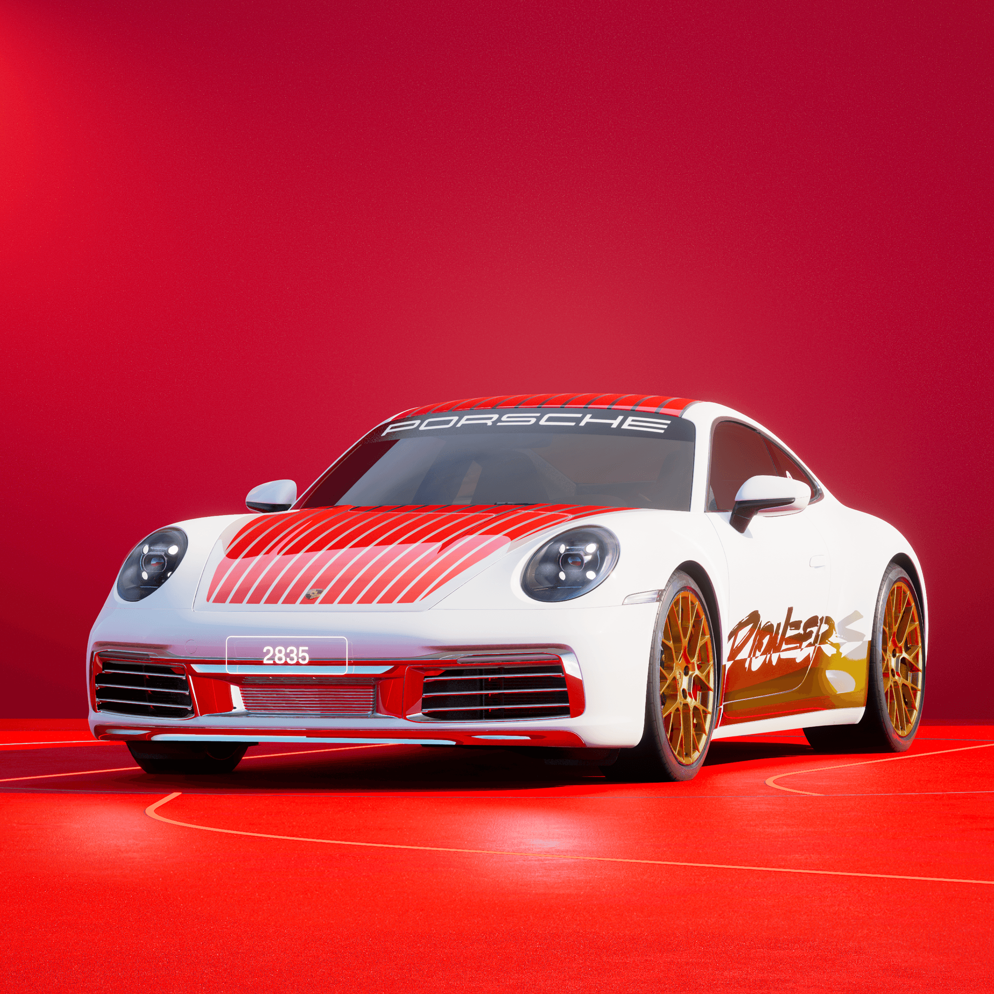The PORSCHΞ 911 2835 image in phase