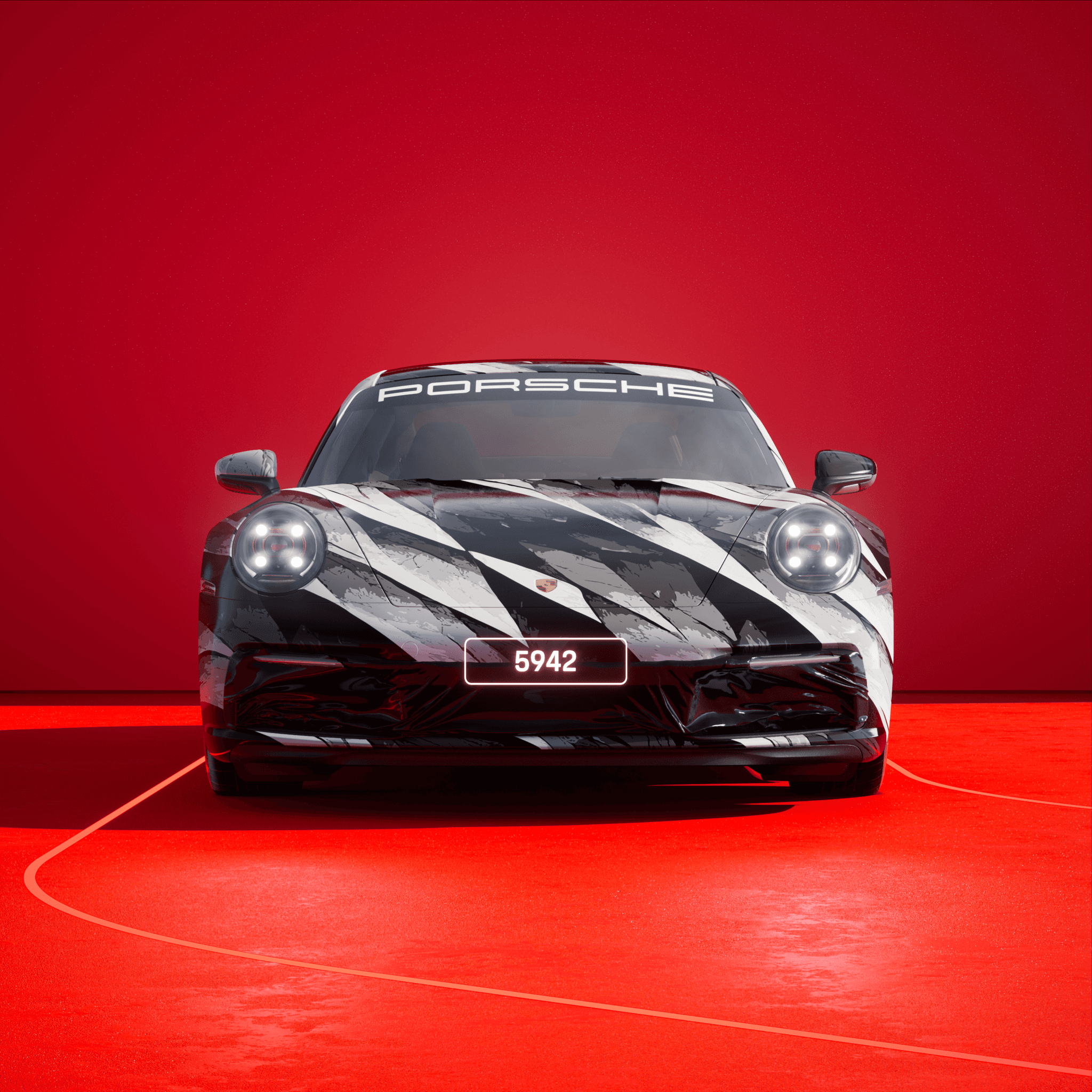 The PORSCHΞ 911 5942 image in phase