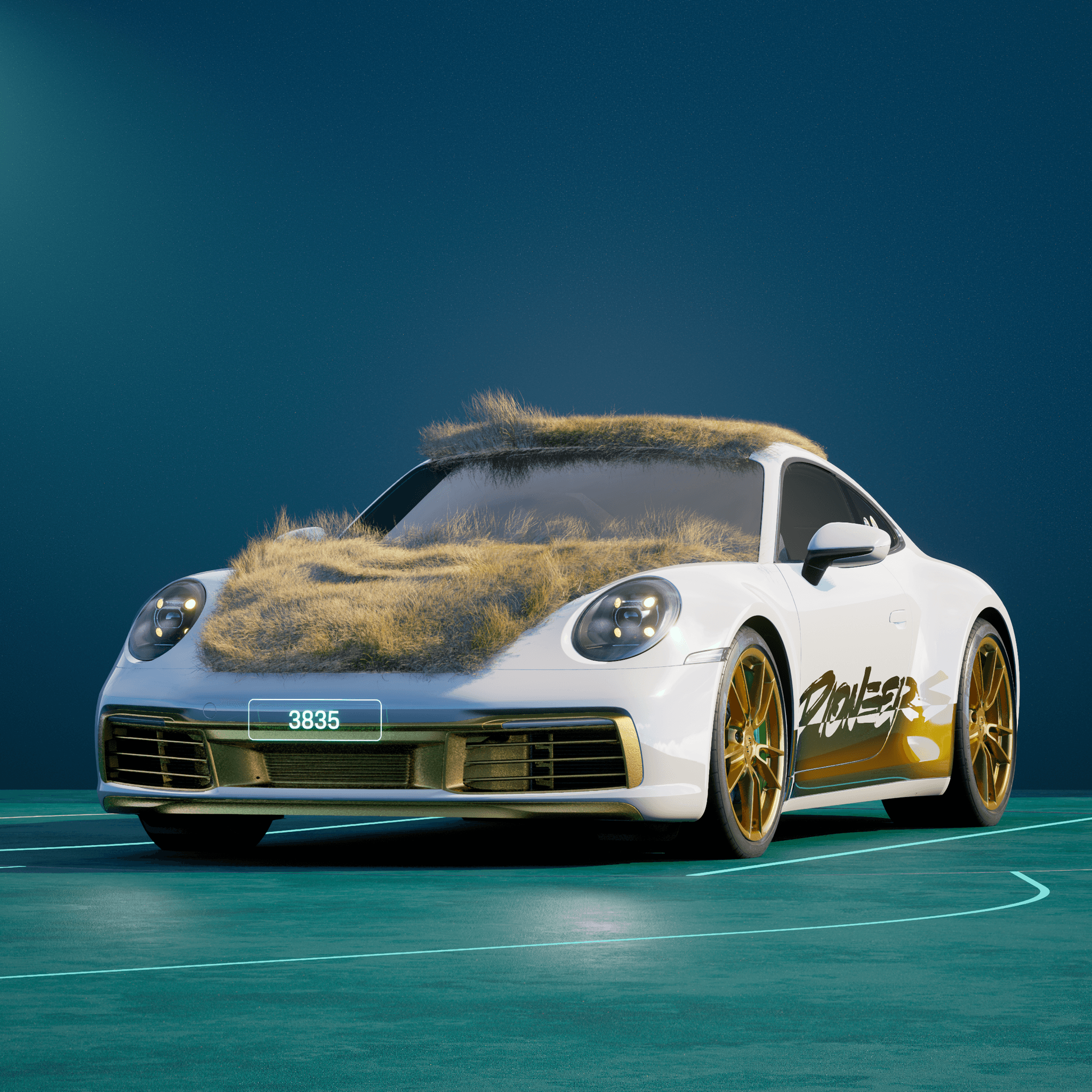 The PORSCHΞ 911 3835 image in phase