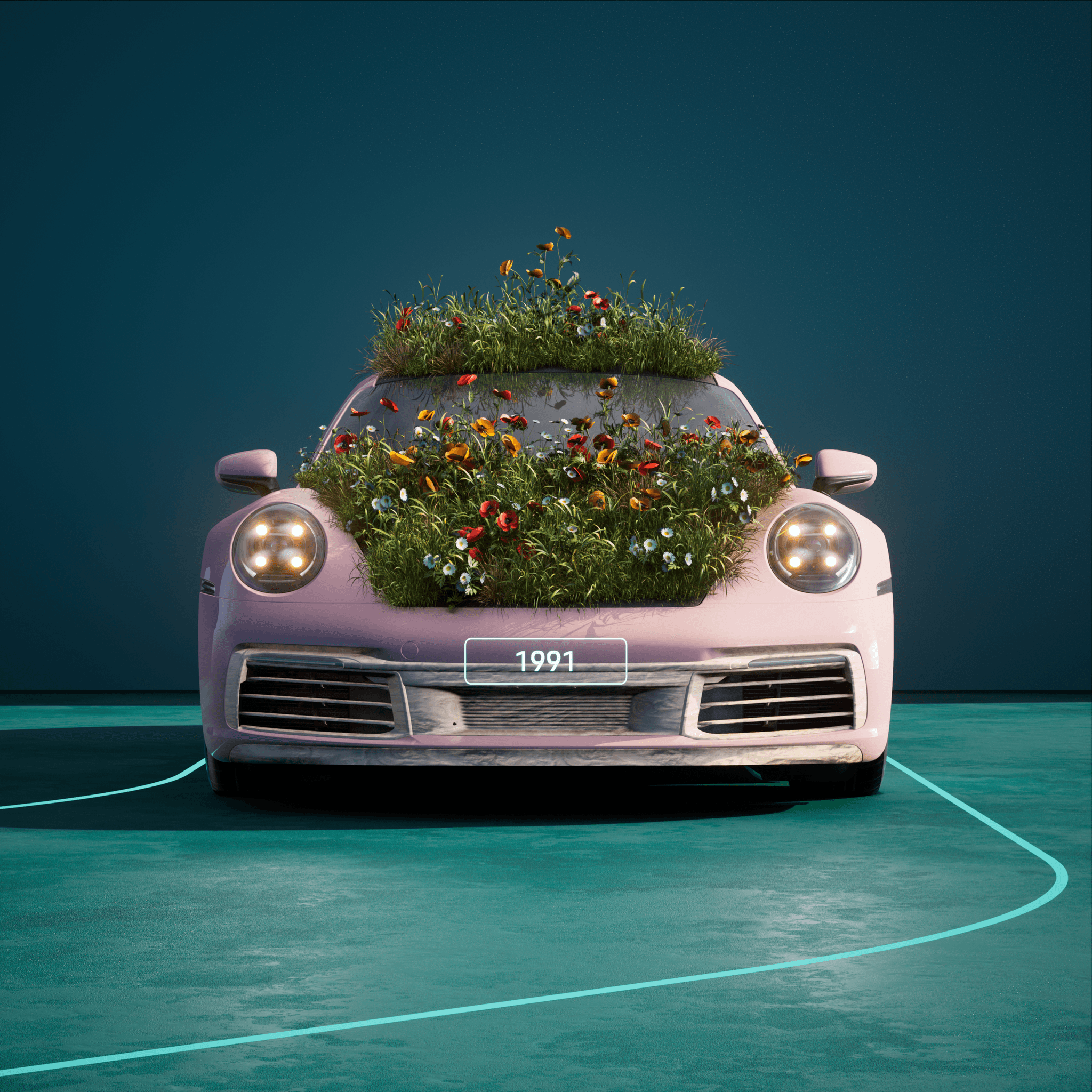 The PORSCHΞ 911 1991 image in phase