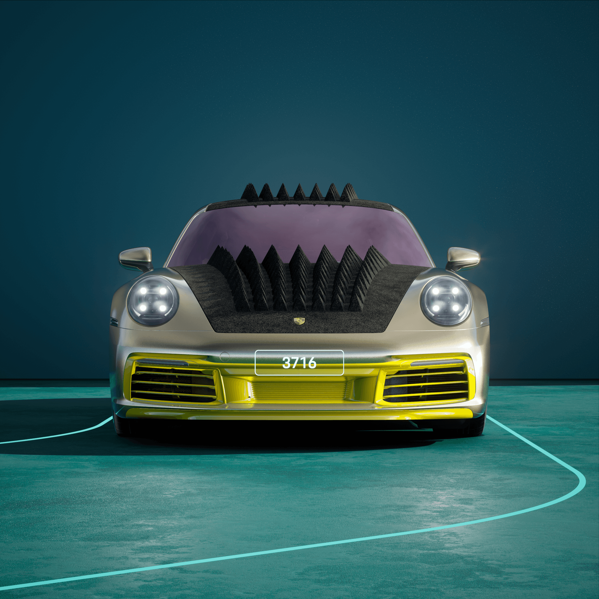 The PORSCHΞ 911 3716 image in phase