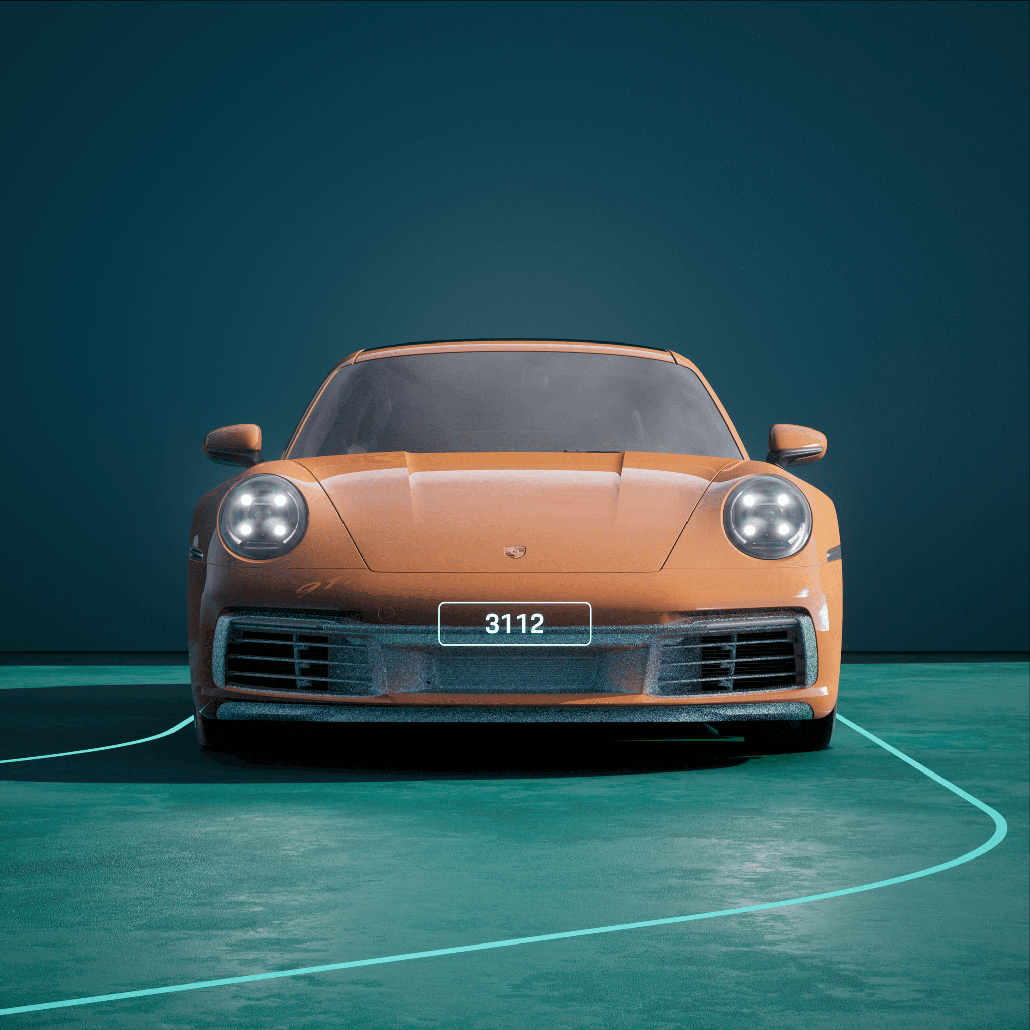 The PORSCHΞ 911 3112 image in phase