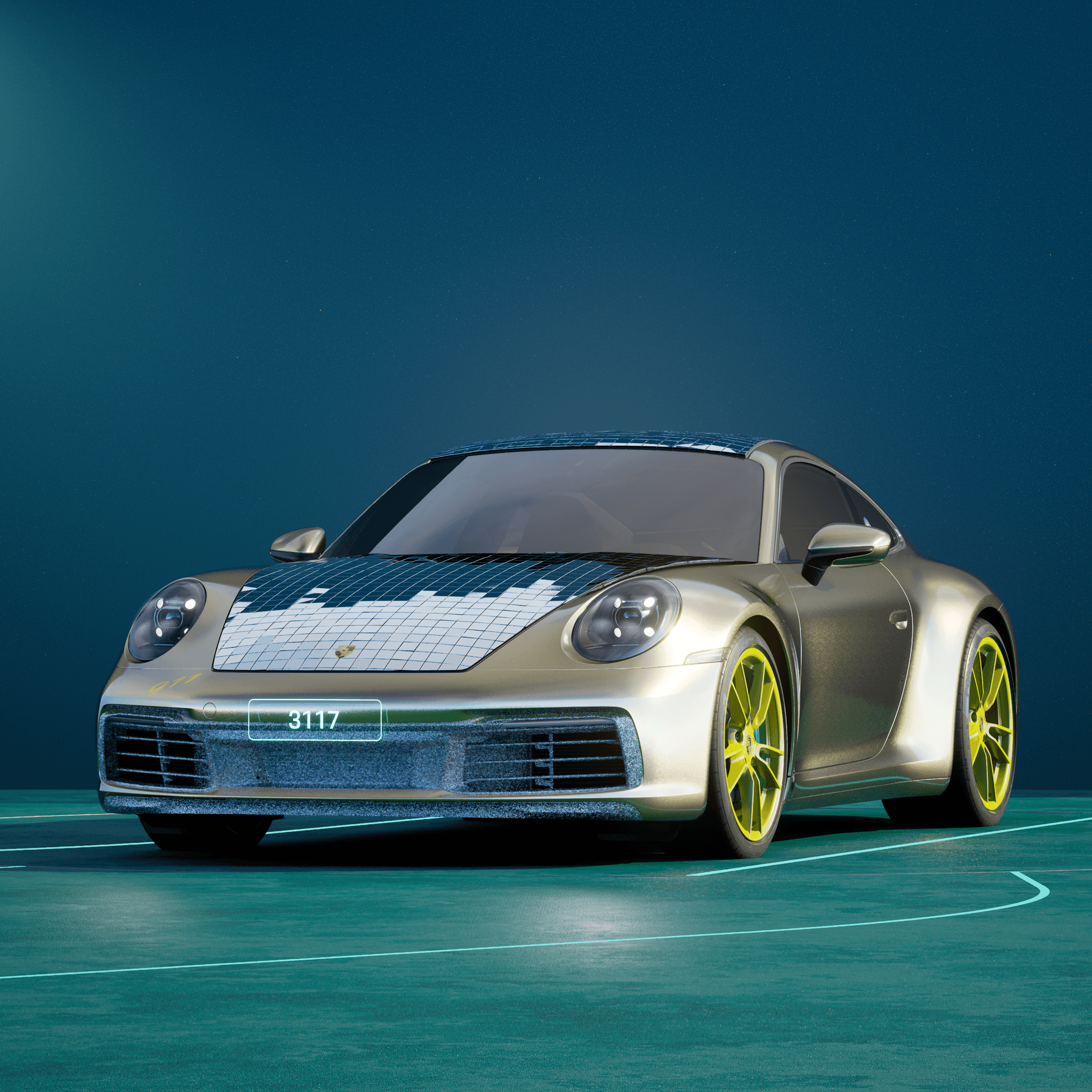 The PORSCHΞ 911 3117 image in phase
