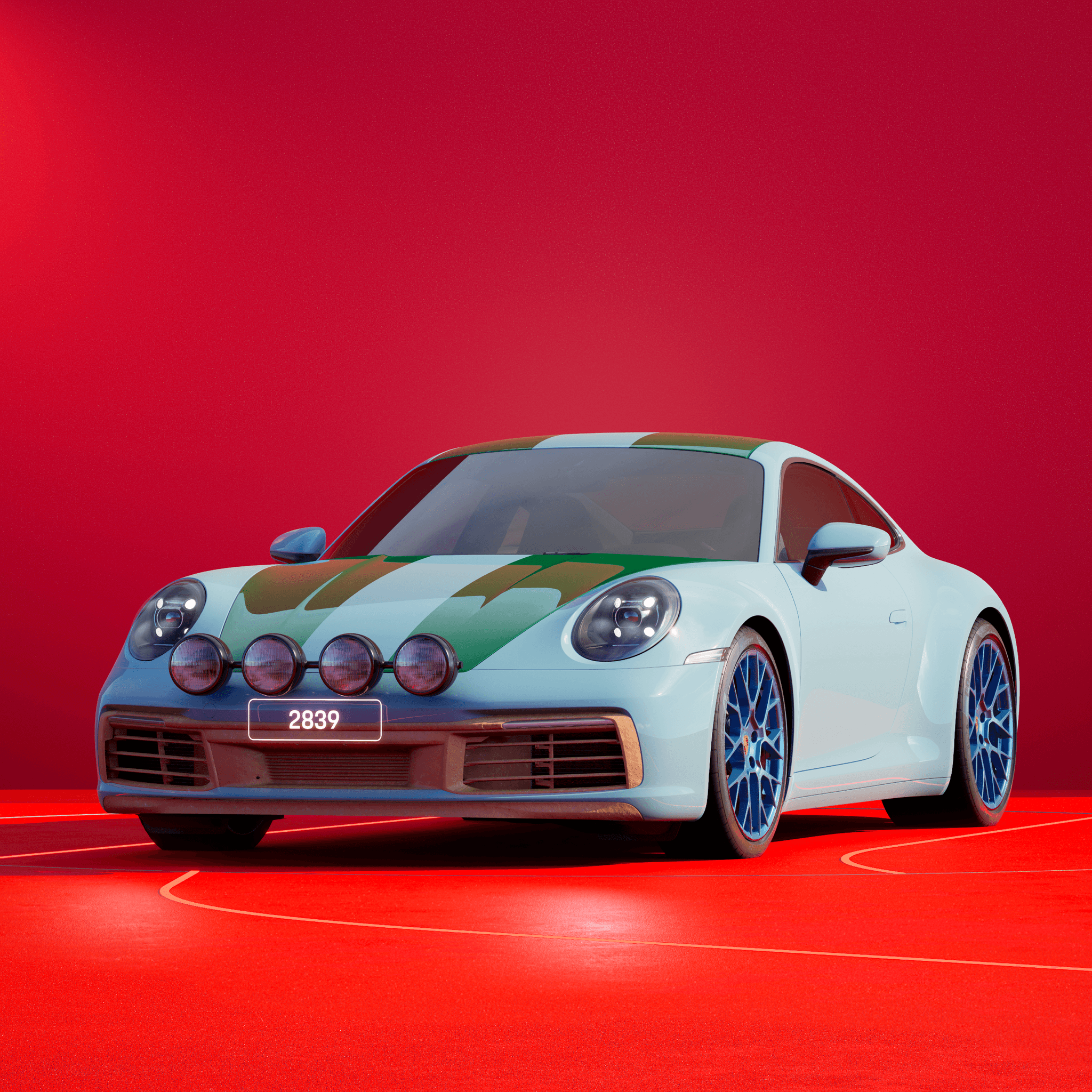 The PORSCHΞ 911 2839 image in phase