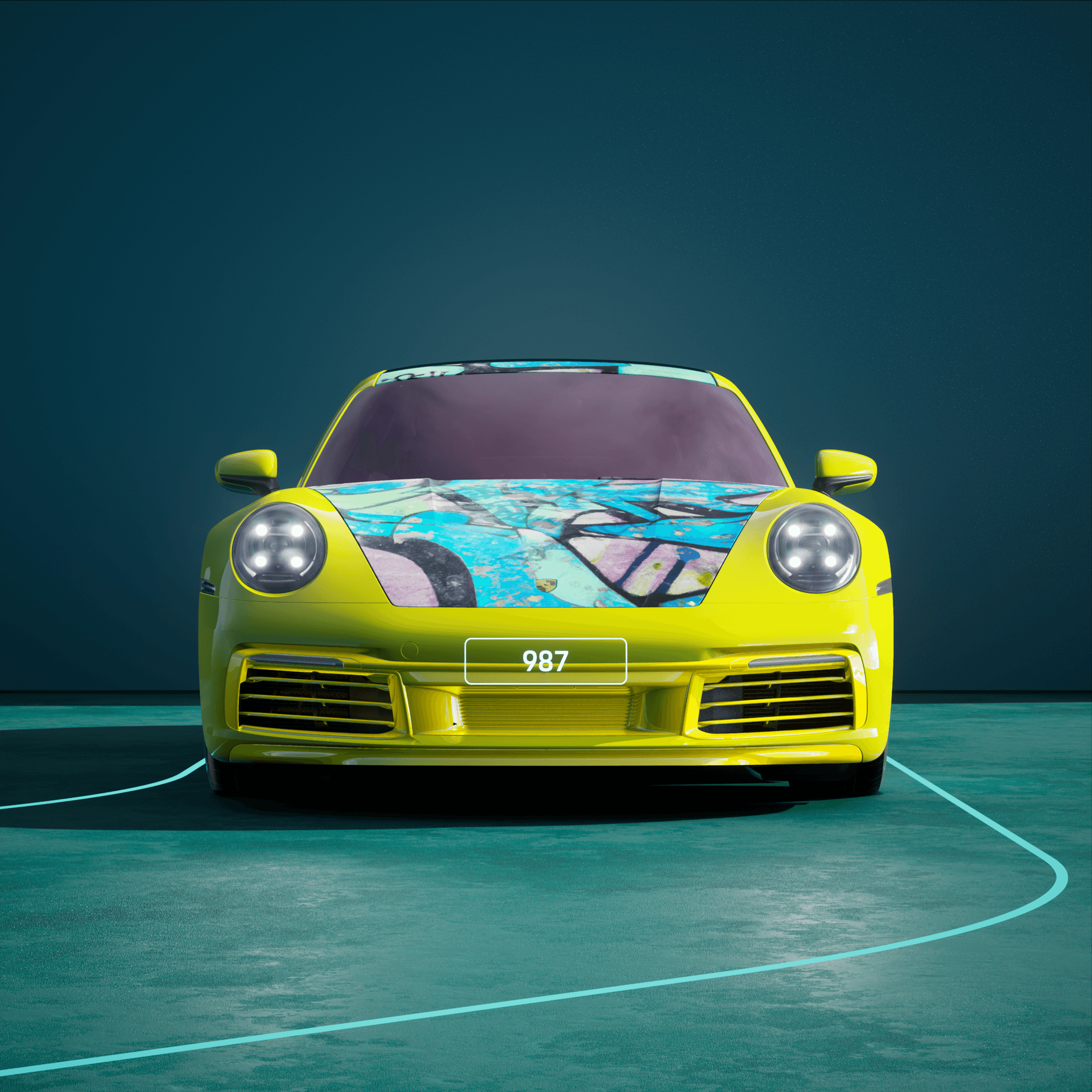 The PORSCHΞ 911 987 image in phase