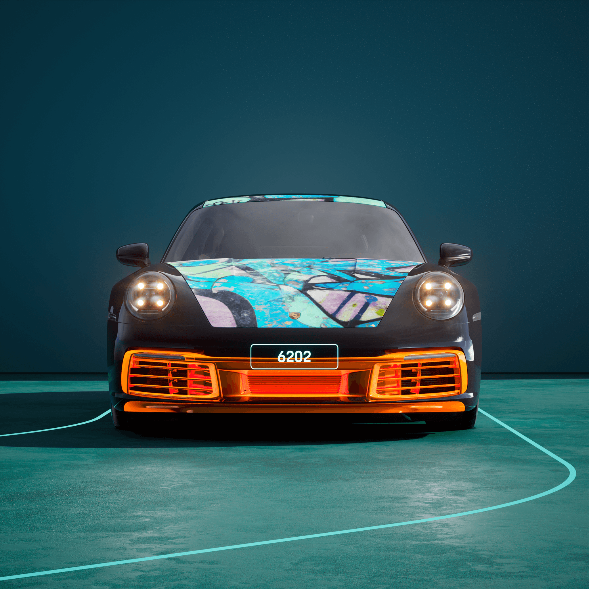 The PORSCHΞ 911 6202 image in phase