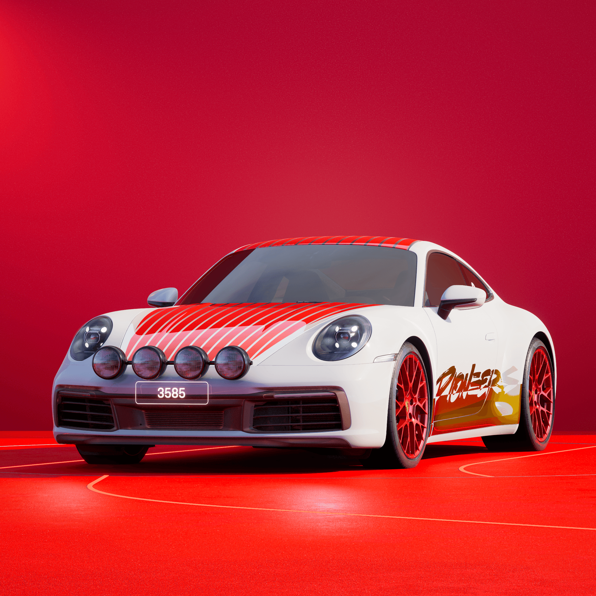 The PORSCHΞ 911 3585 image in phase