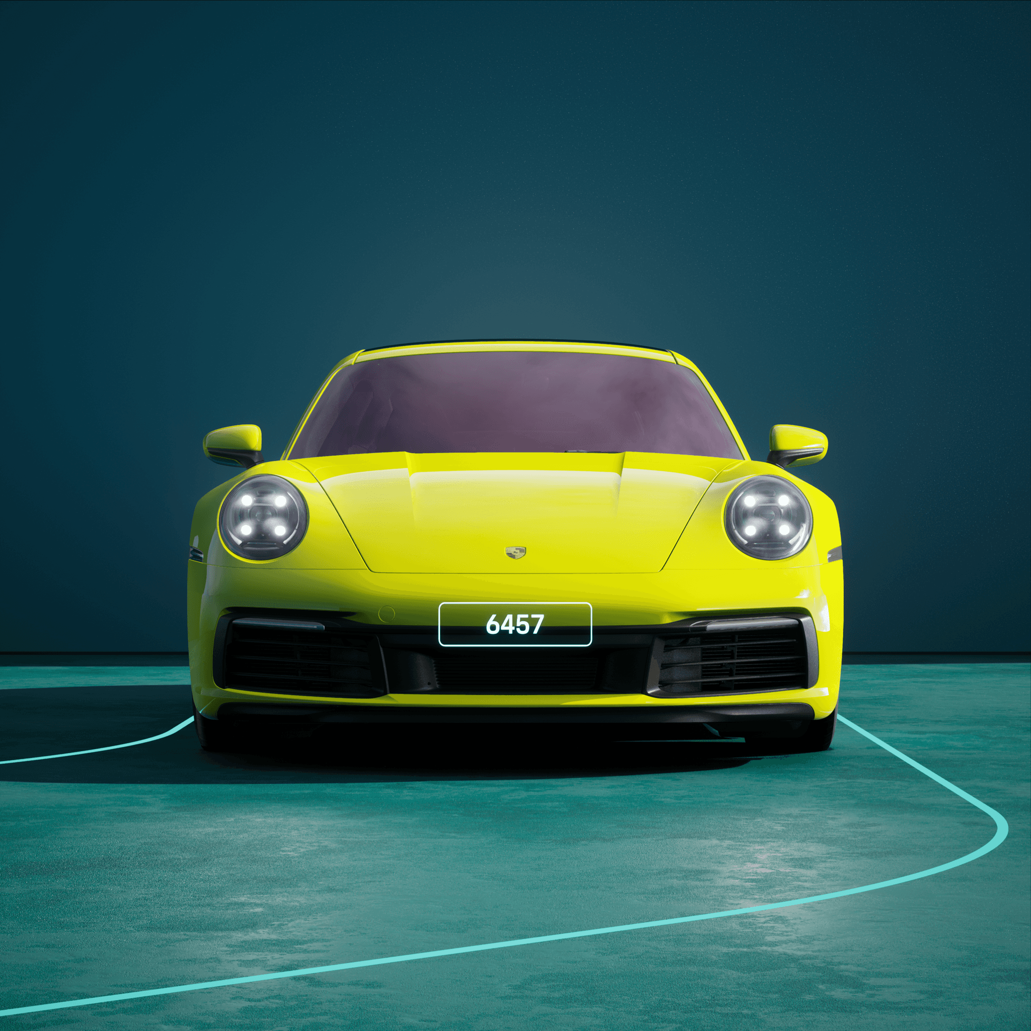 The PORSCHΞ 911 6457 image in phase