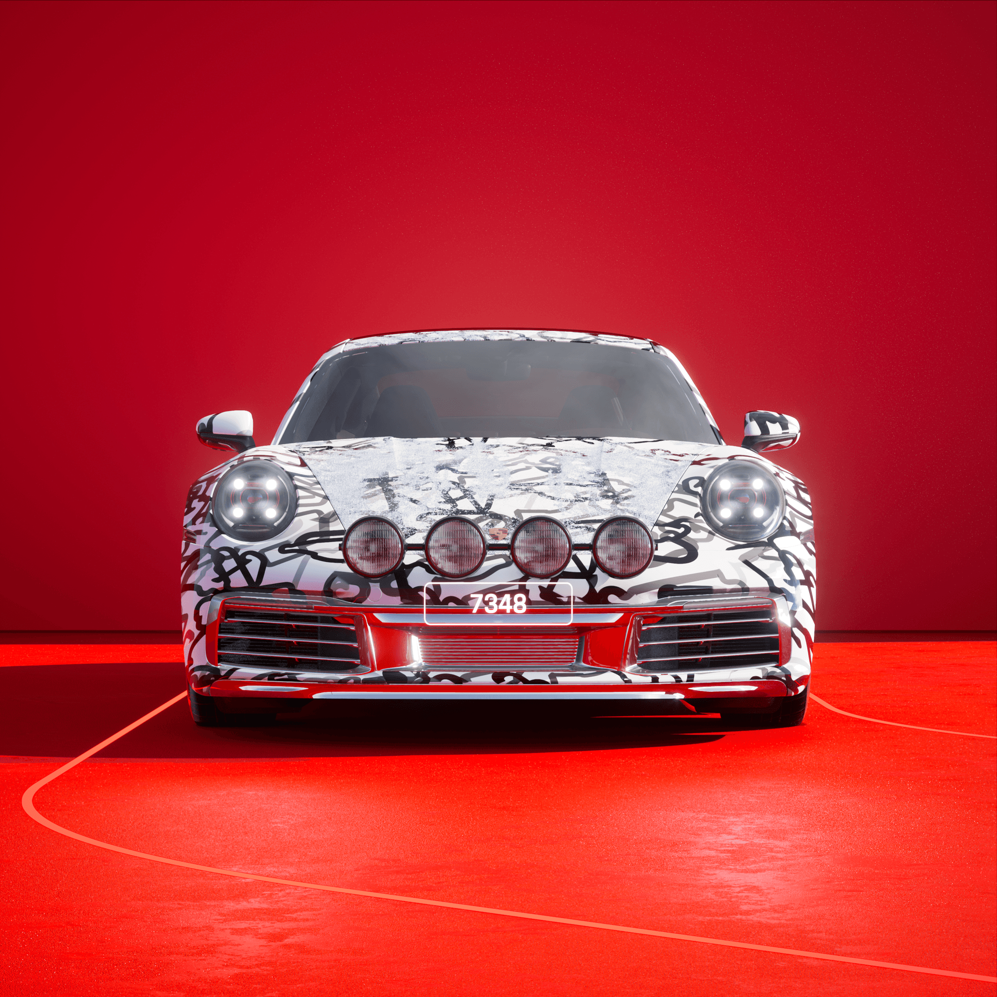 The PORSCHΞ 911 7348 image in phase
