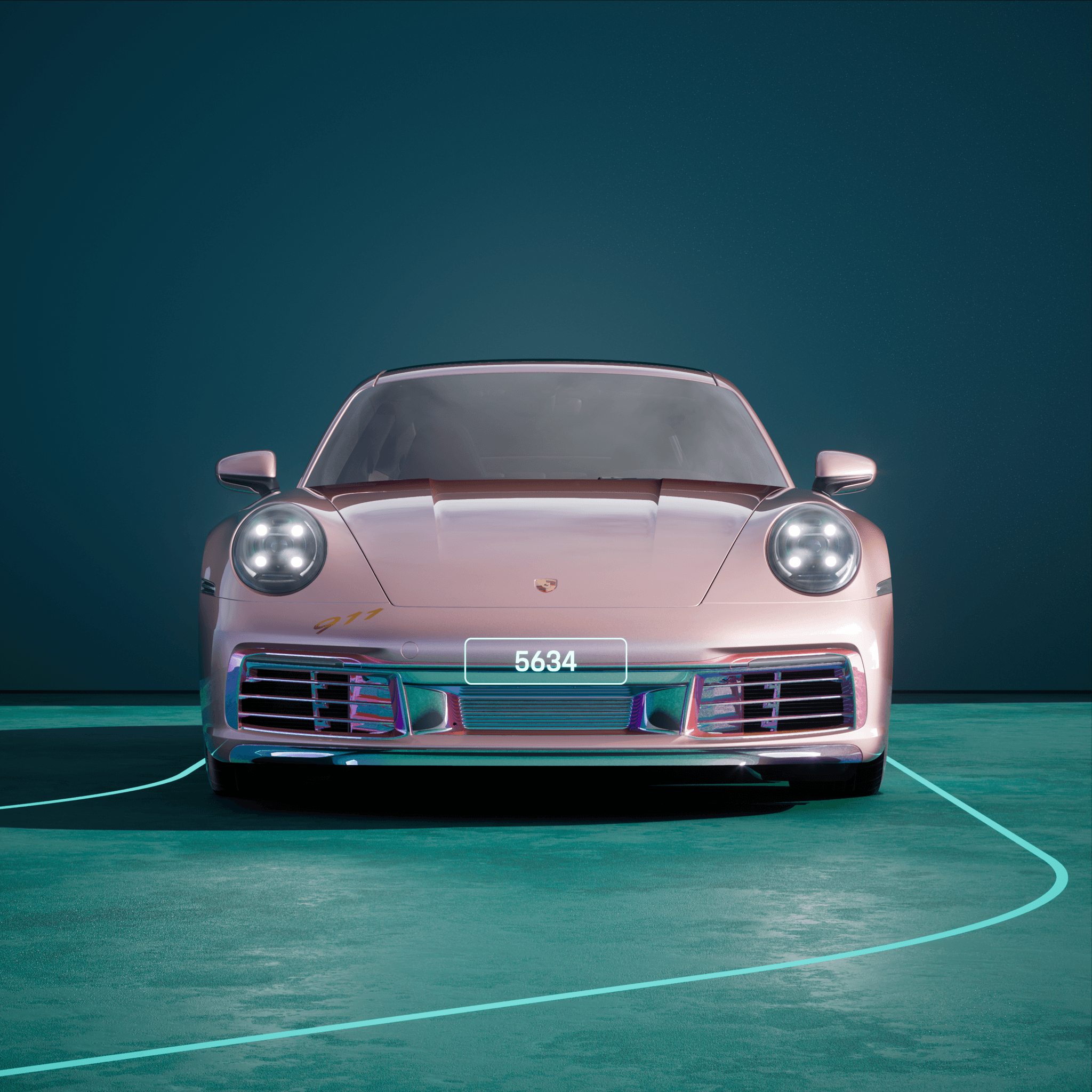The PORSCHΞ 911 5634 image in phase