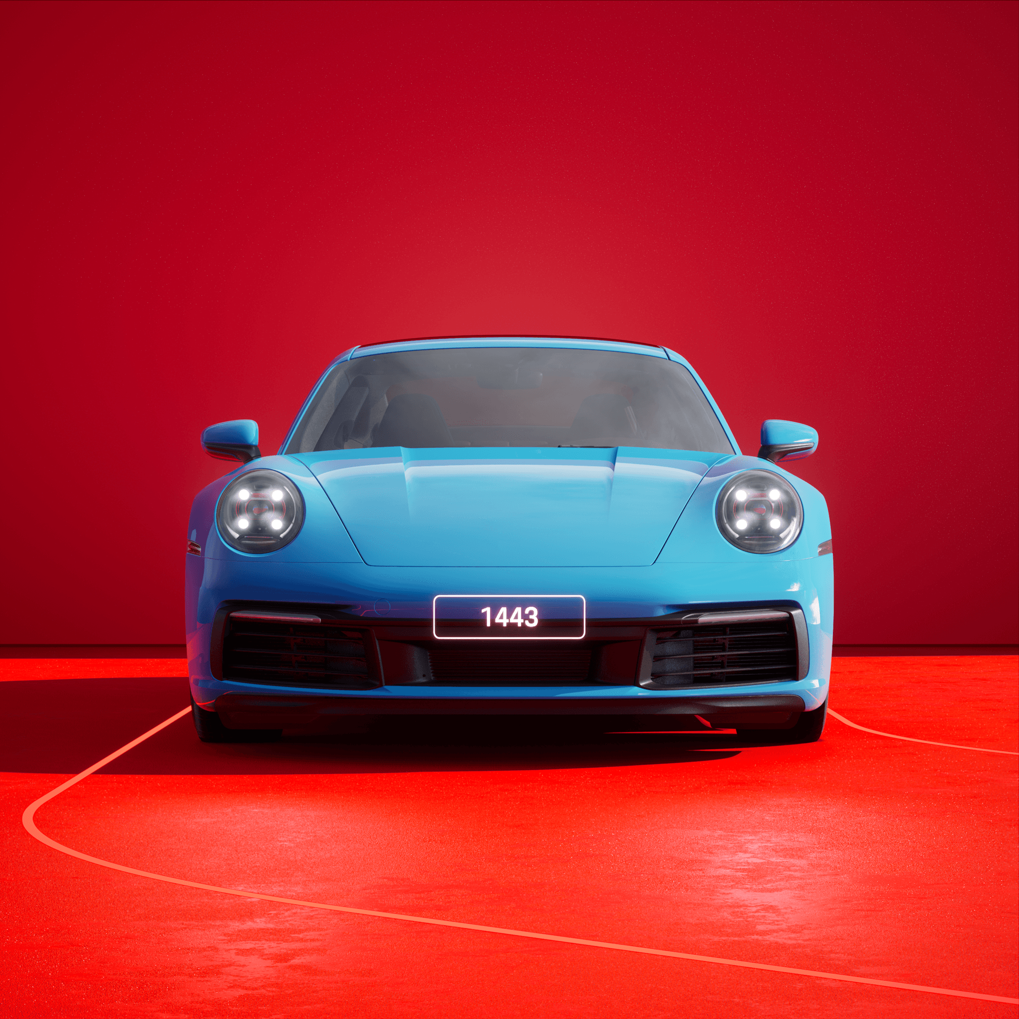 The PORSCHΞ 911 1443 image in phase