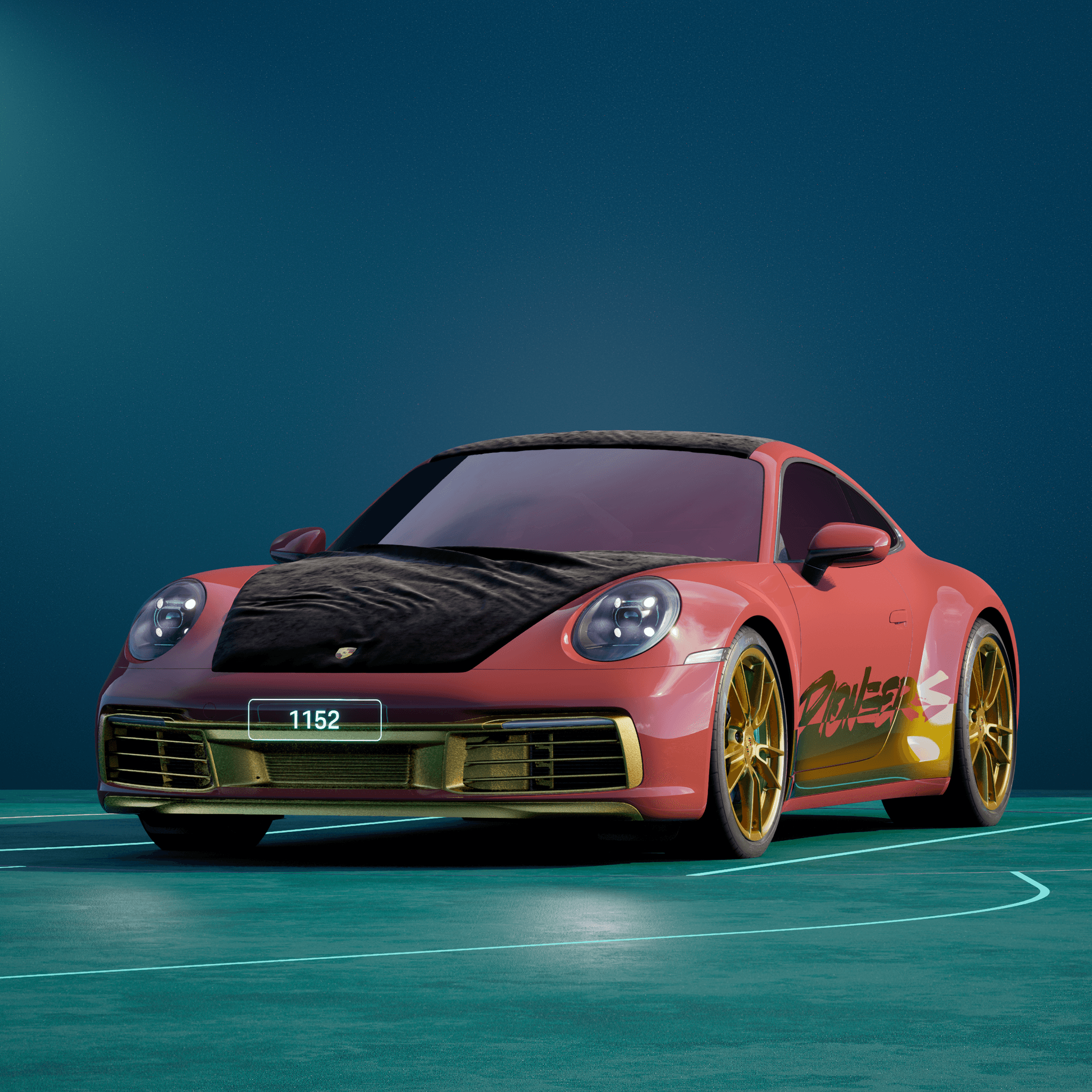 The PORSCHΞ 911 1152 image in phase