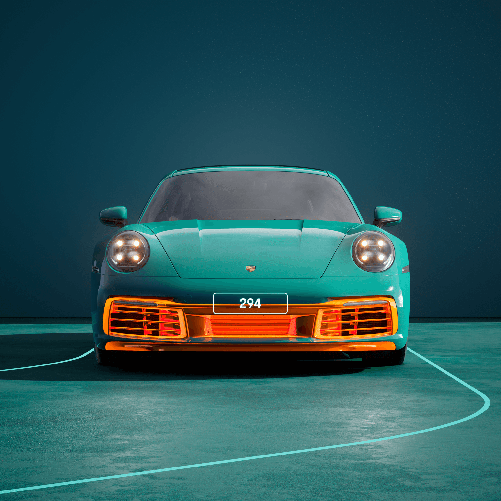 The PORSCHΞ 911 294 image in phase