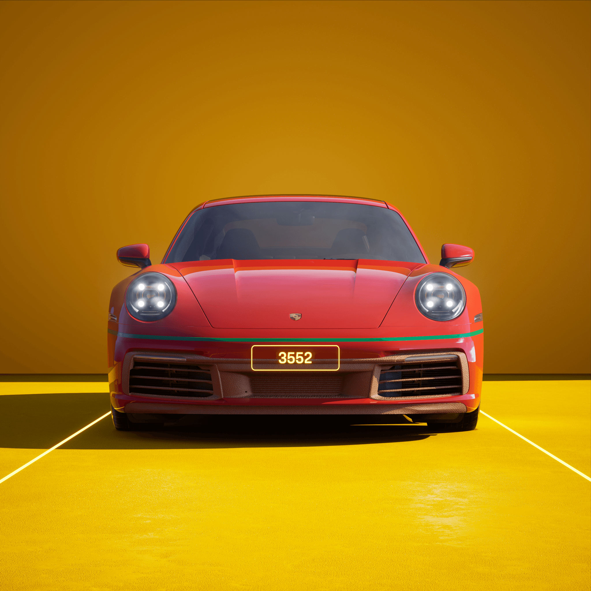 The PORSCHΞ 911 3552 image in phase