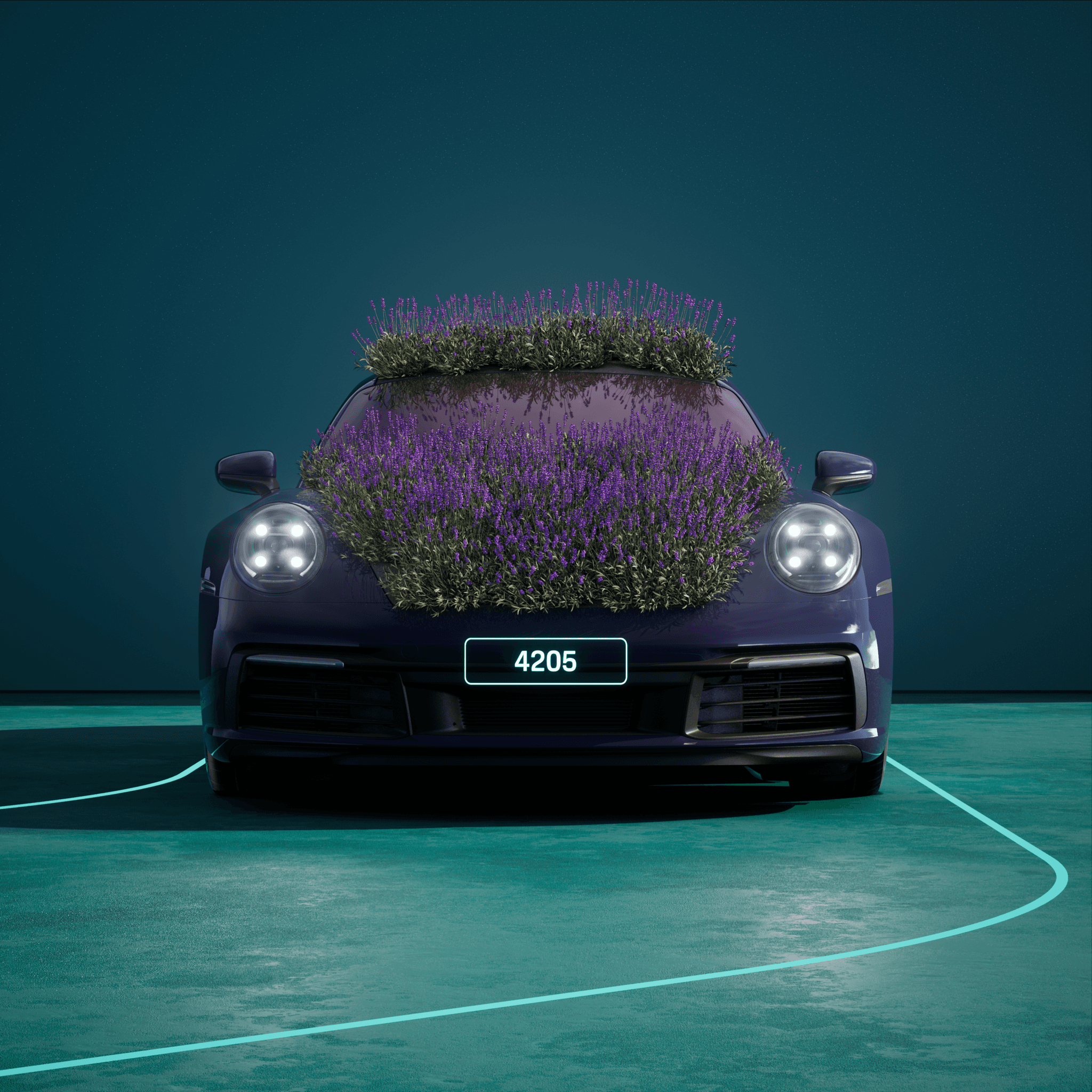 The PORSCHΞ 911 4205 image in phase
