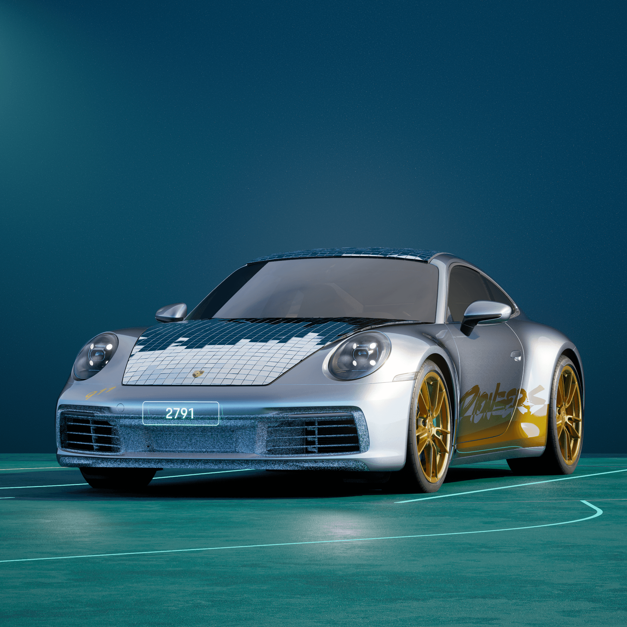 The PORSCHΞ 911 2791 image in phase