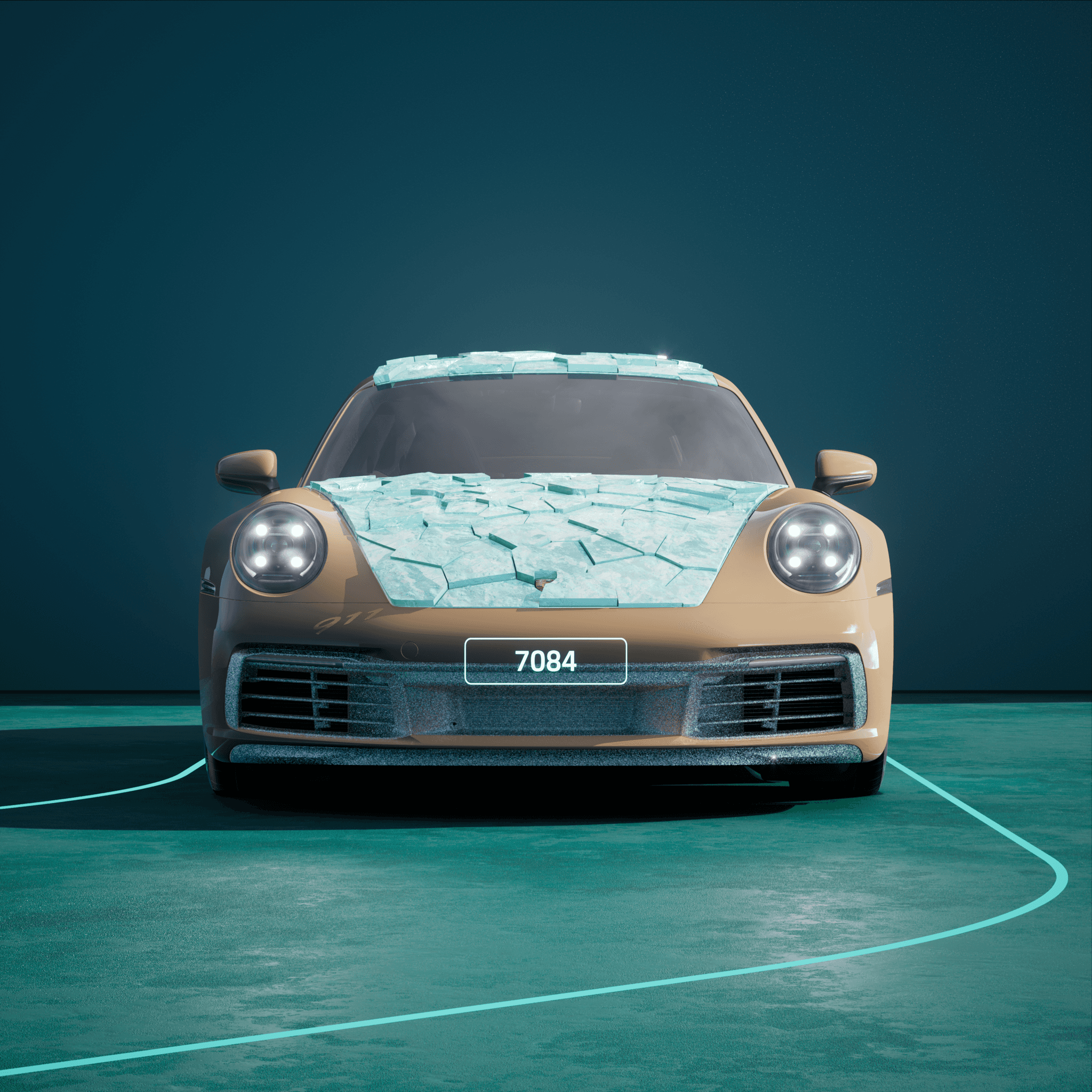 The PORSCHΞ 911 7084 image in phase