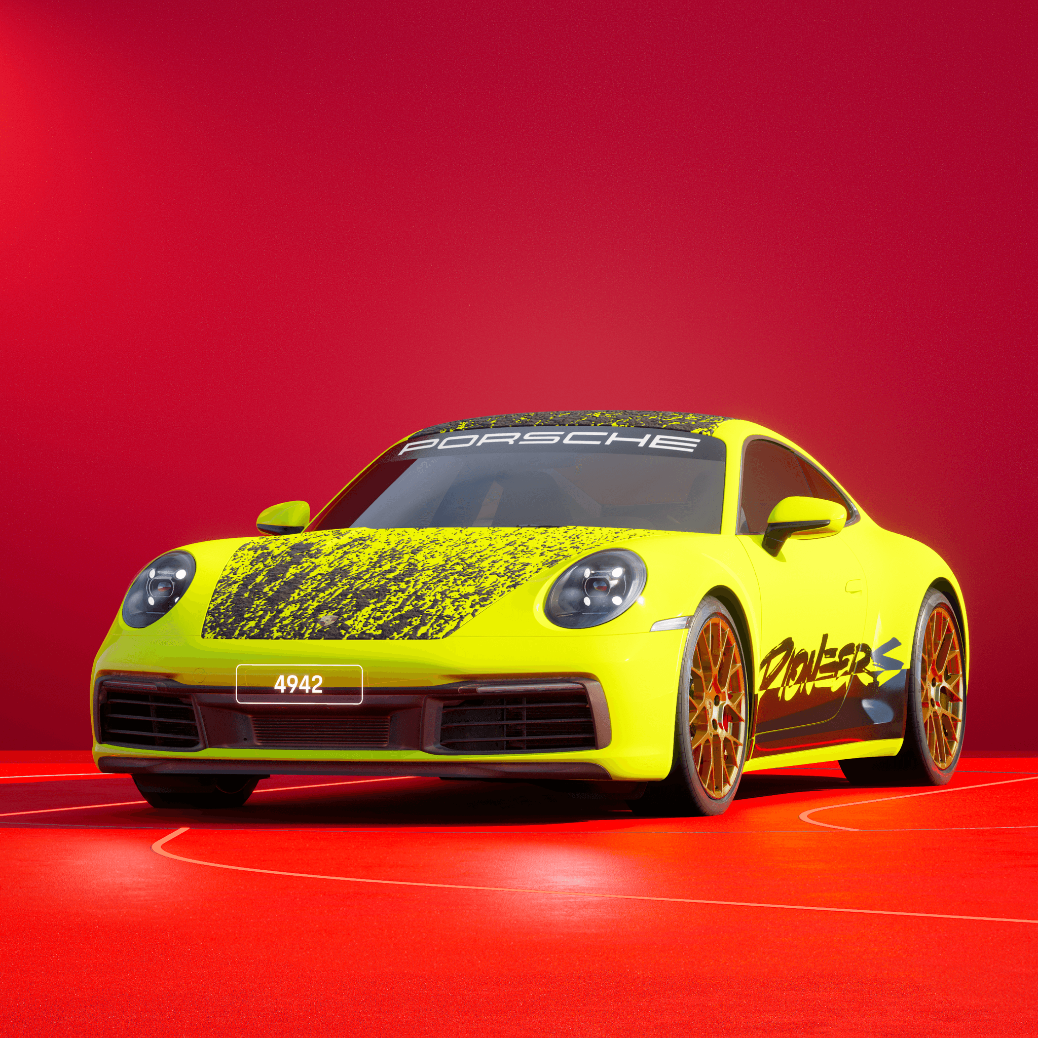 The PORSCHΞ 911 4942 image in phase