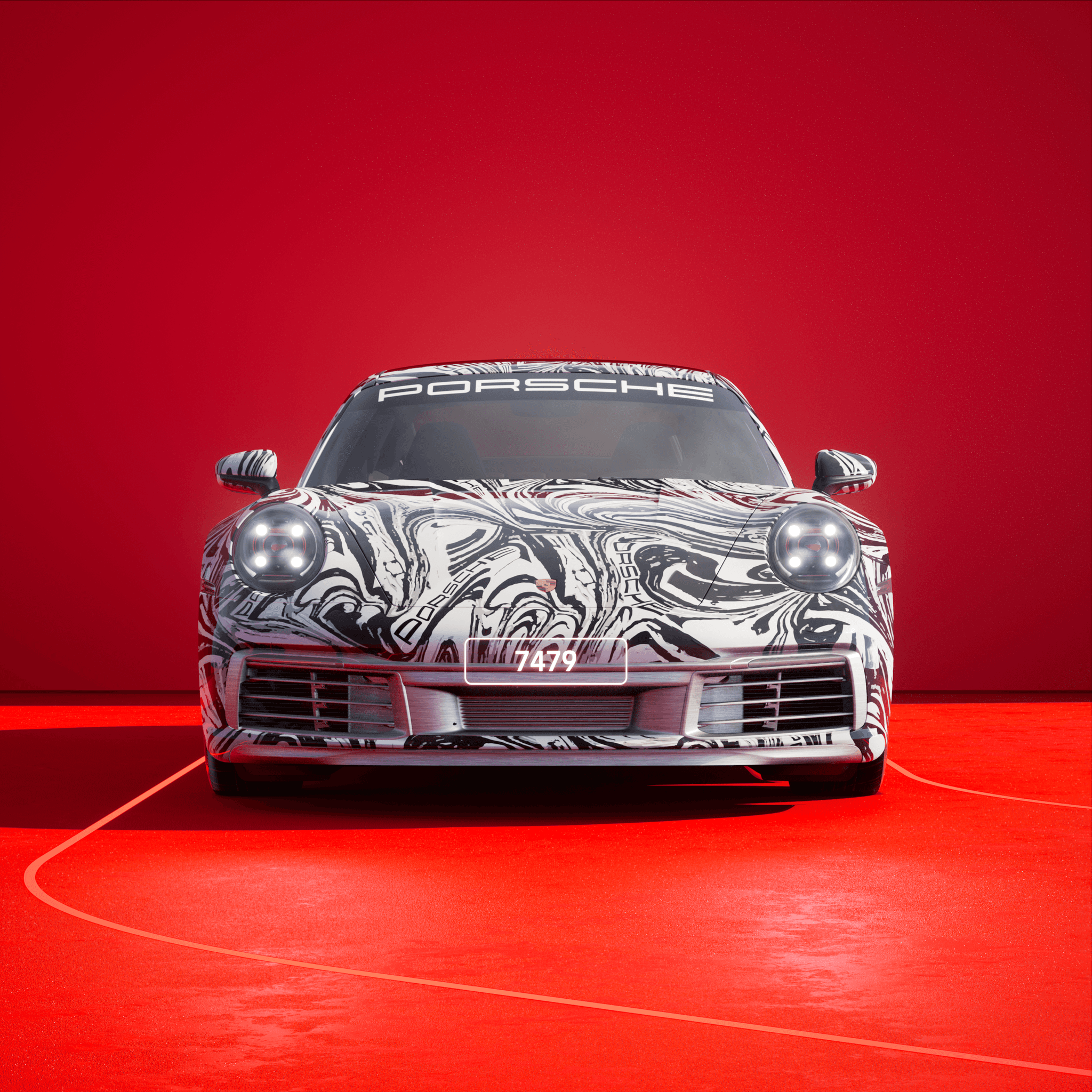 The PORSCHΞ 911 7479 image in phase