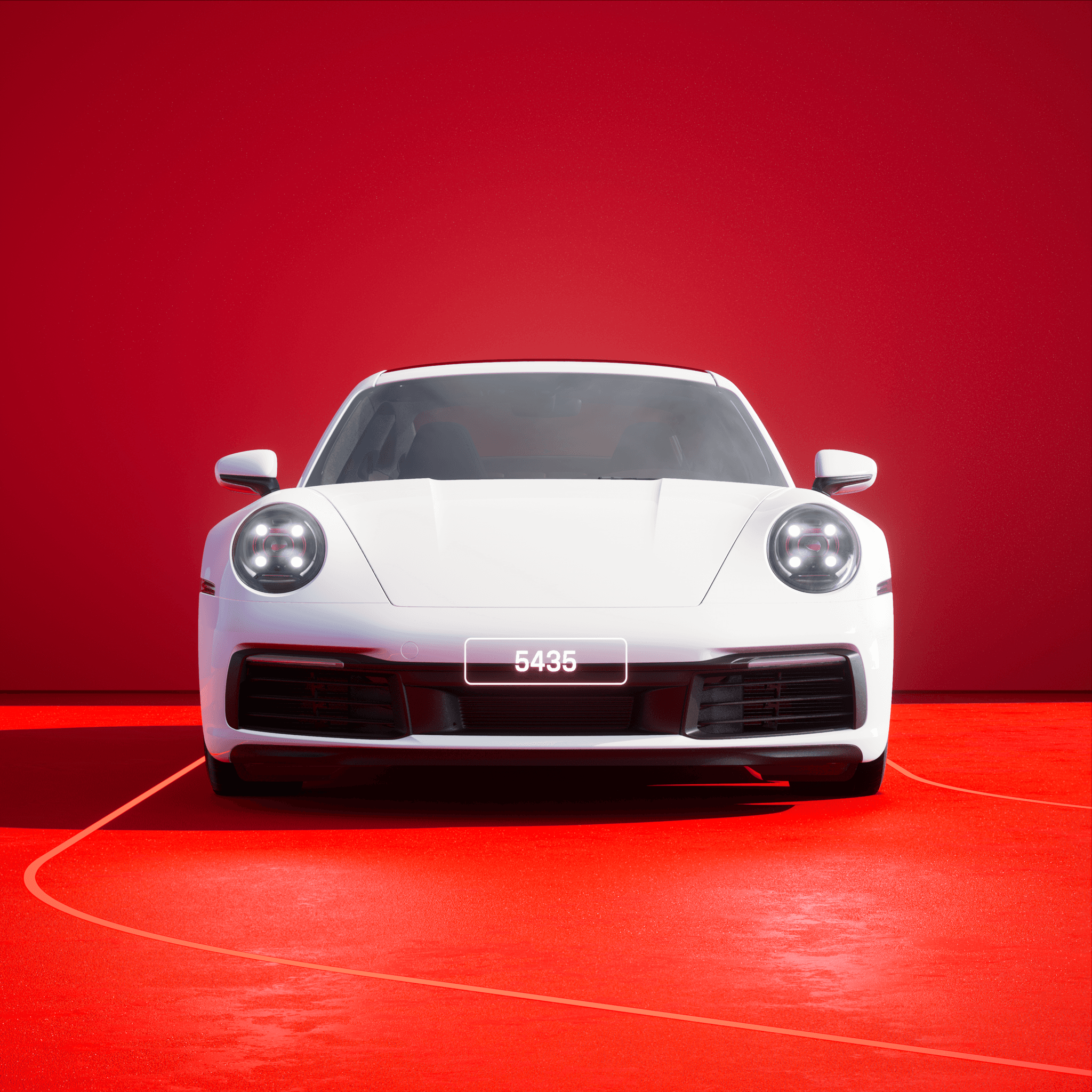 The PORSCHΞ 911 5435 image in phase
