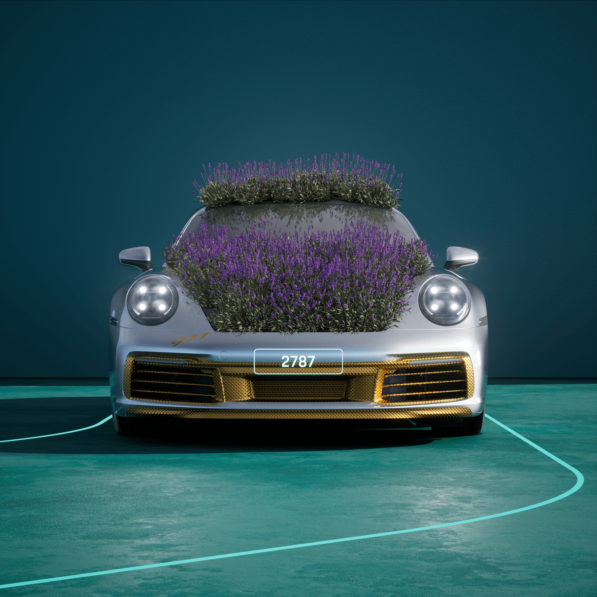 The PORSCHΞ 911 2787 image in phase