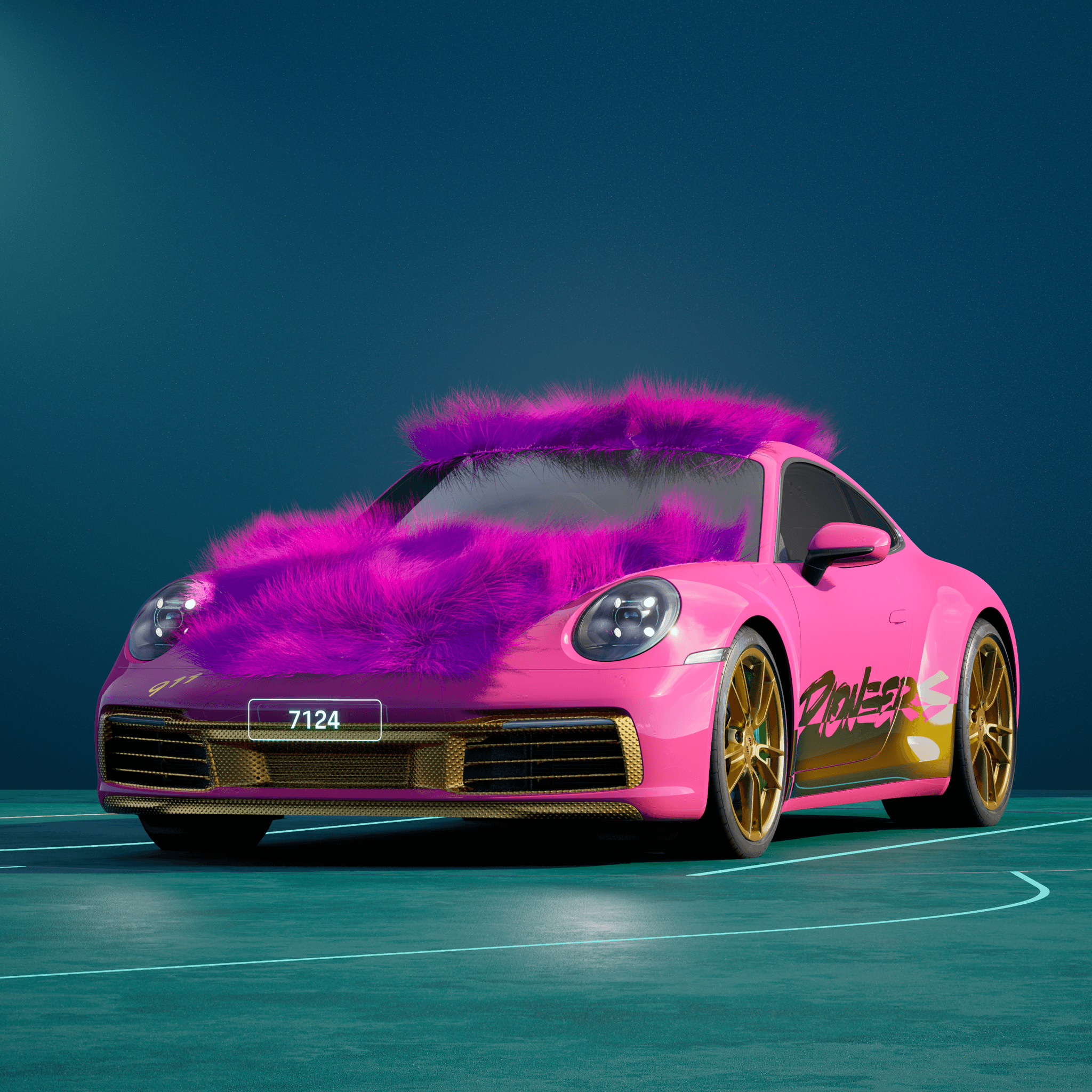 The PORSCHΞ 911 7124 image in phase