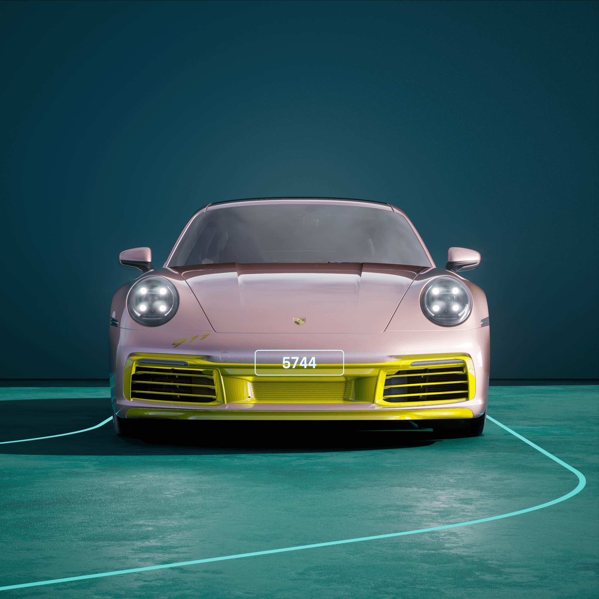 The PORSCHΞ 911 5744 image in phase