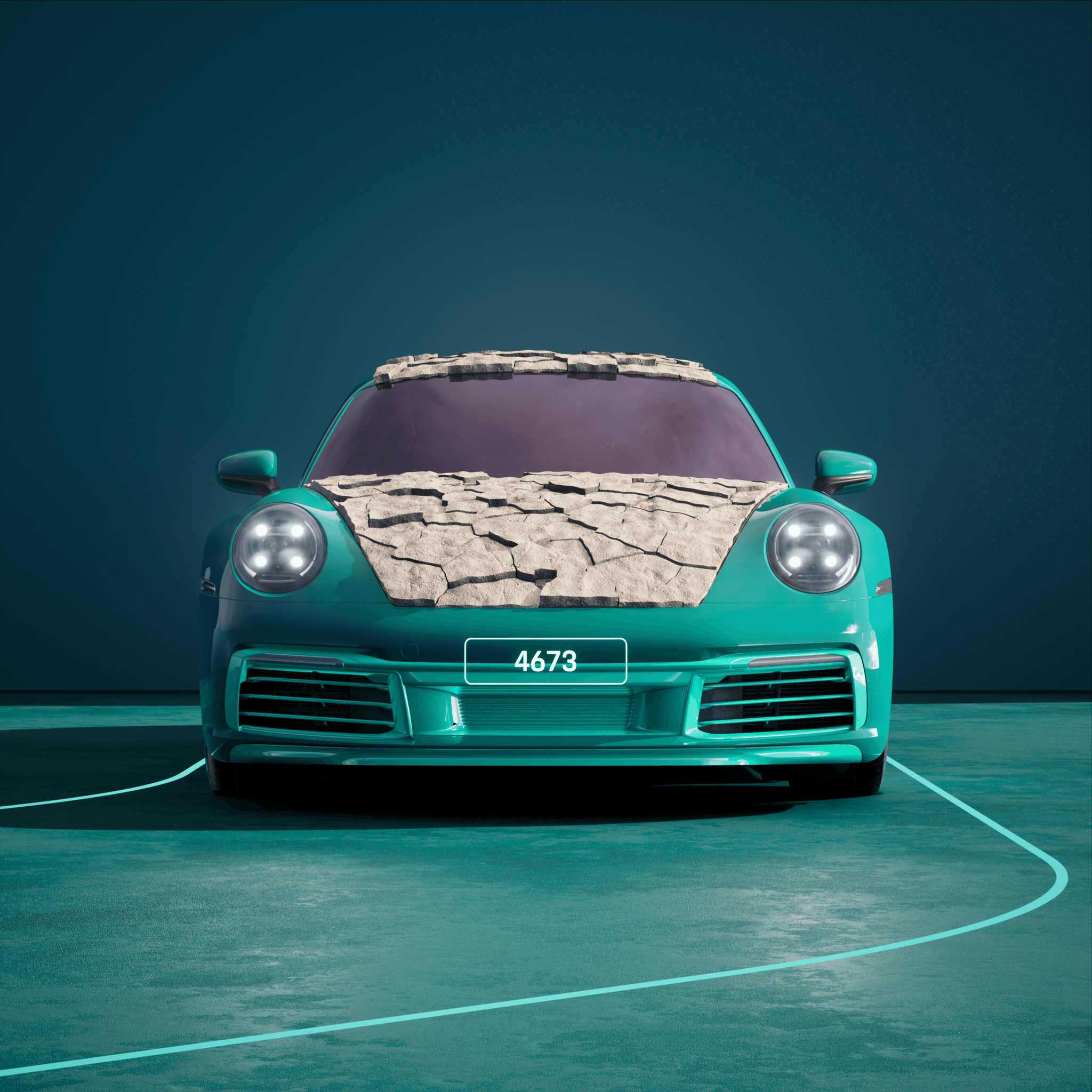 The PORSCHΞ 911 4673 image in phase