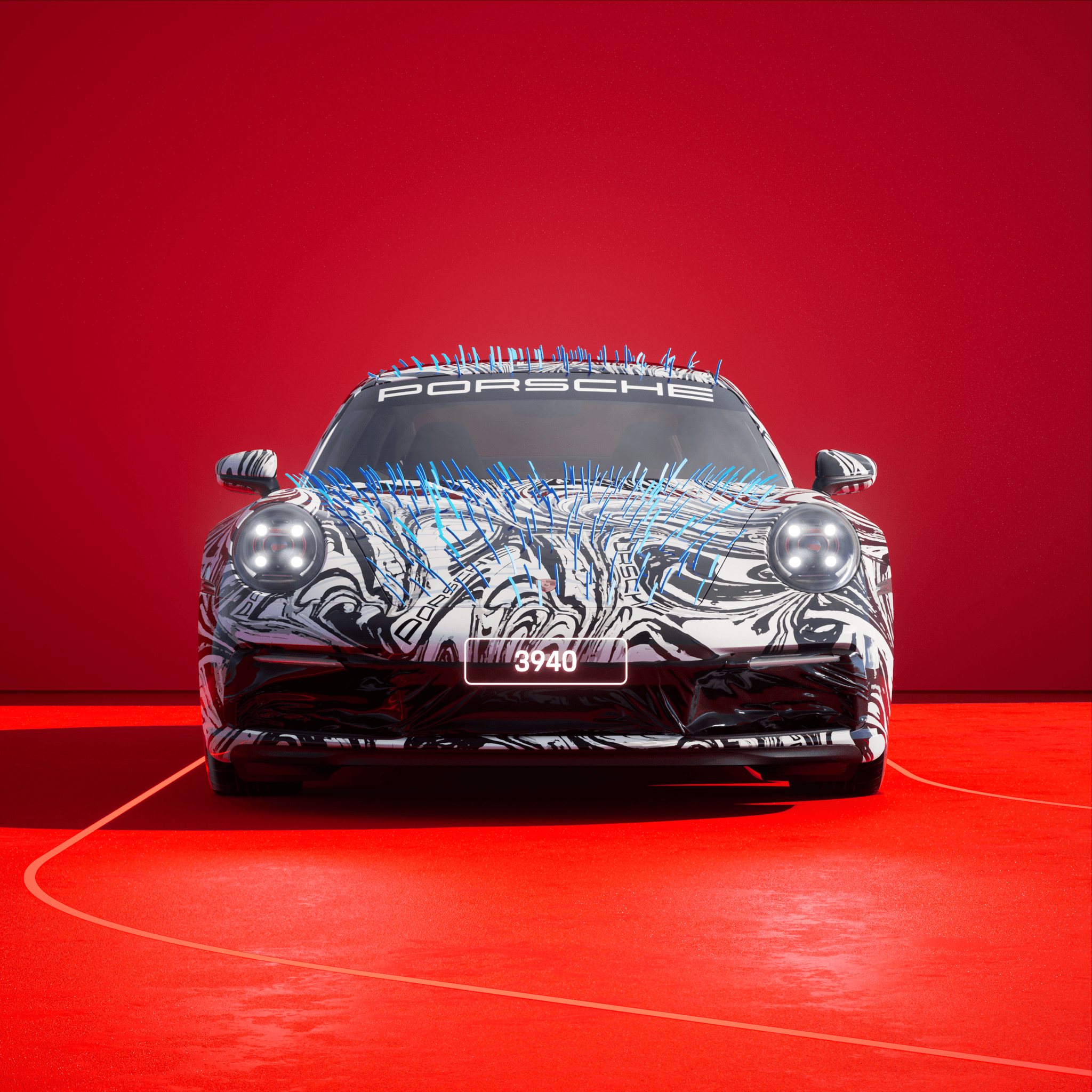 The PORSCHΞ 911 3940 image in phase