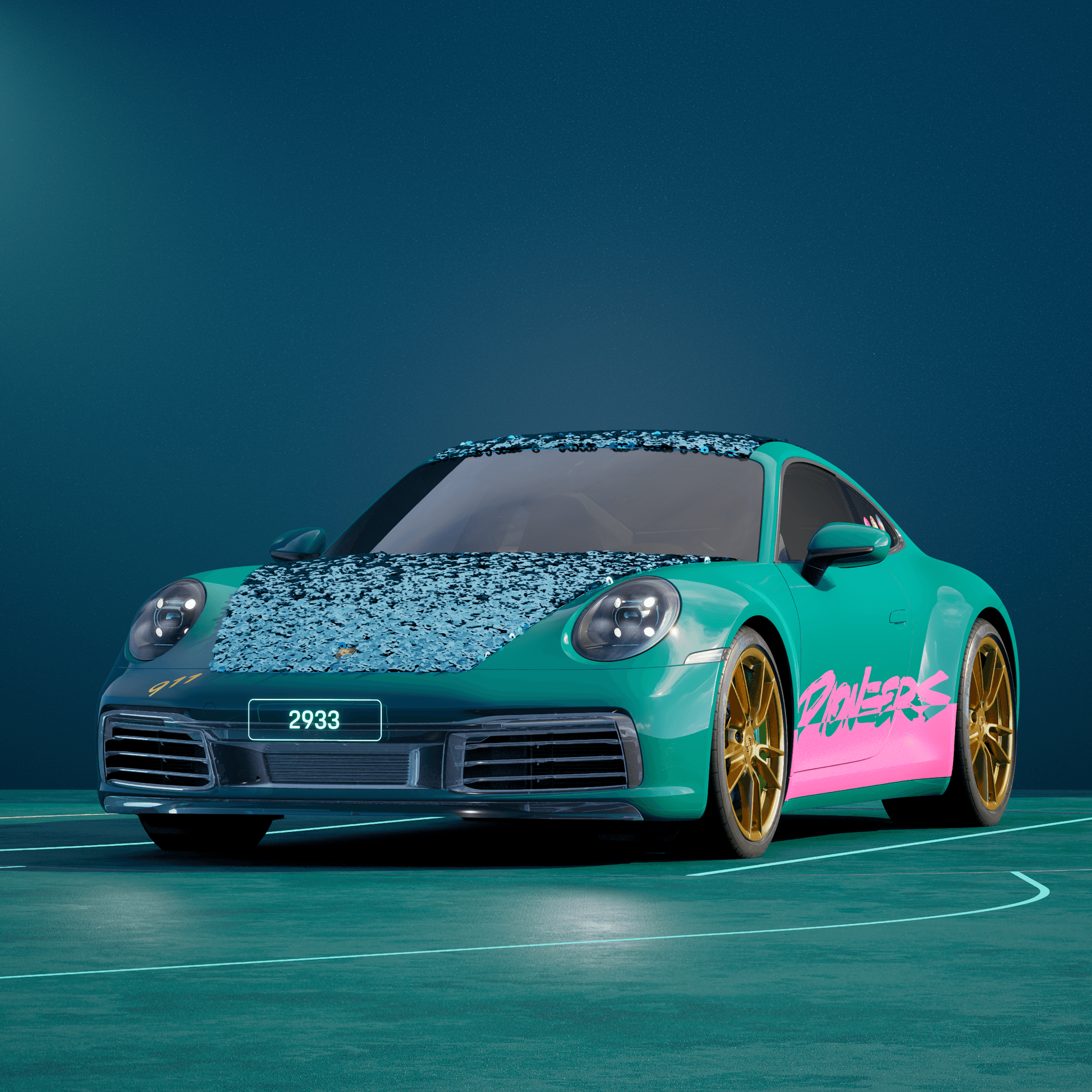 The PORSCHΞ 911 2933 image in phase