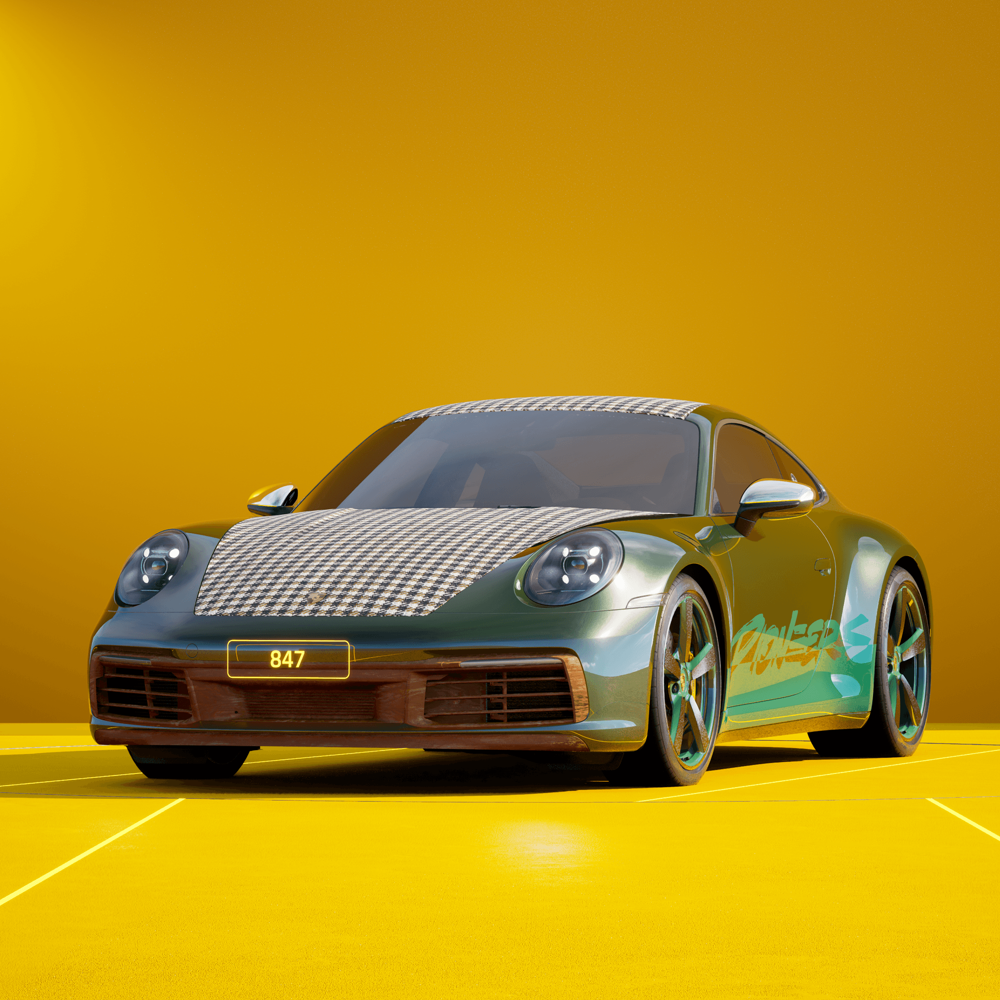 The PORSCHΞ 911 847 image in phase