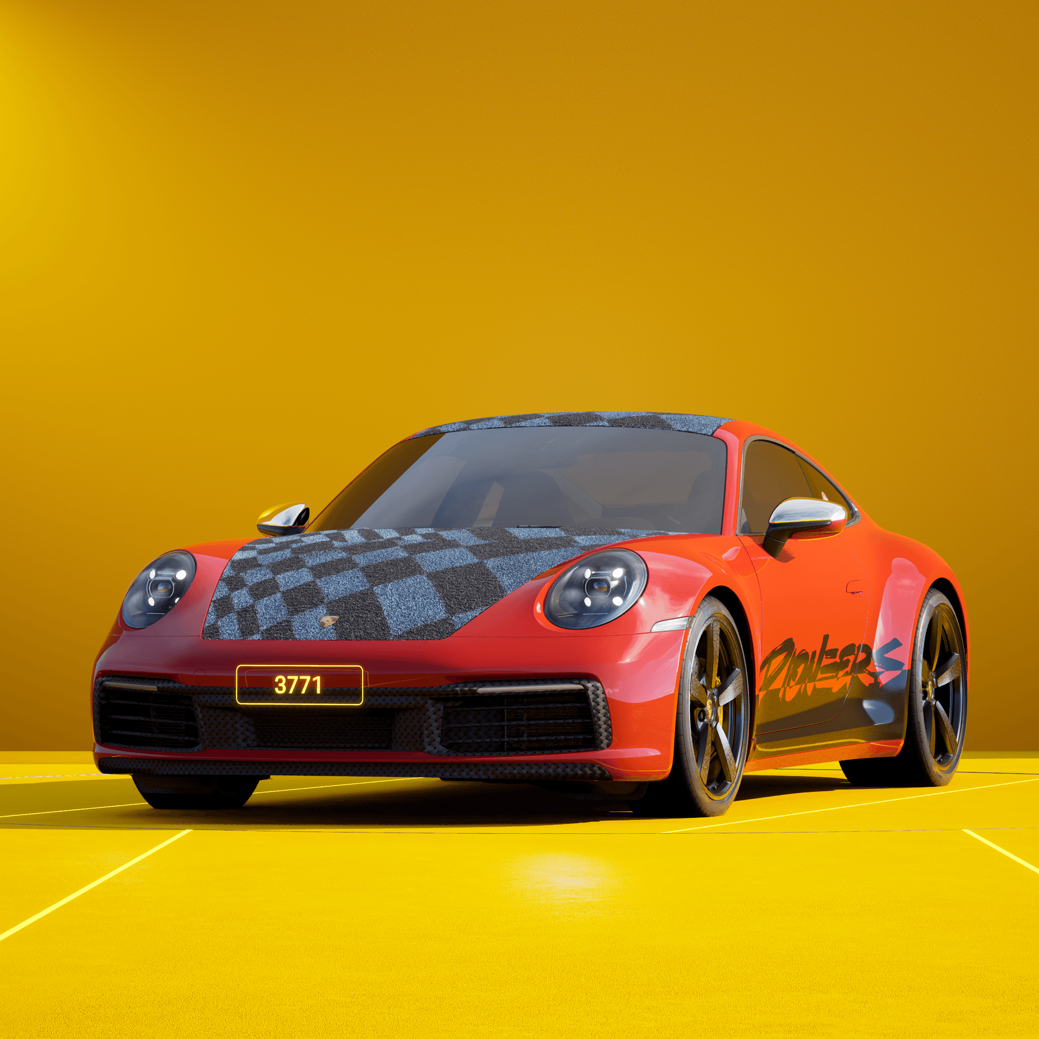 The PORSCHΞ 911 3771 image in phase