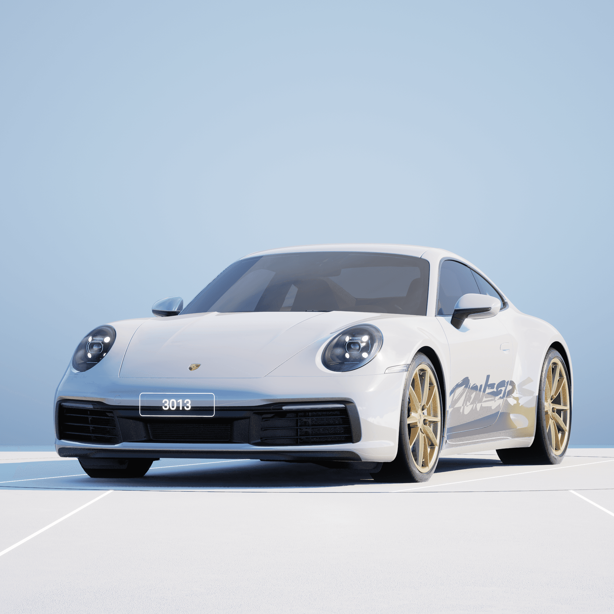 The PORSCHΞ 911 3013 image in phase