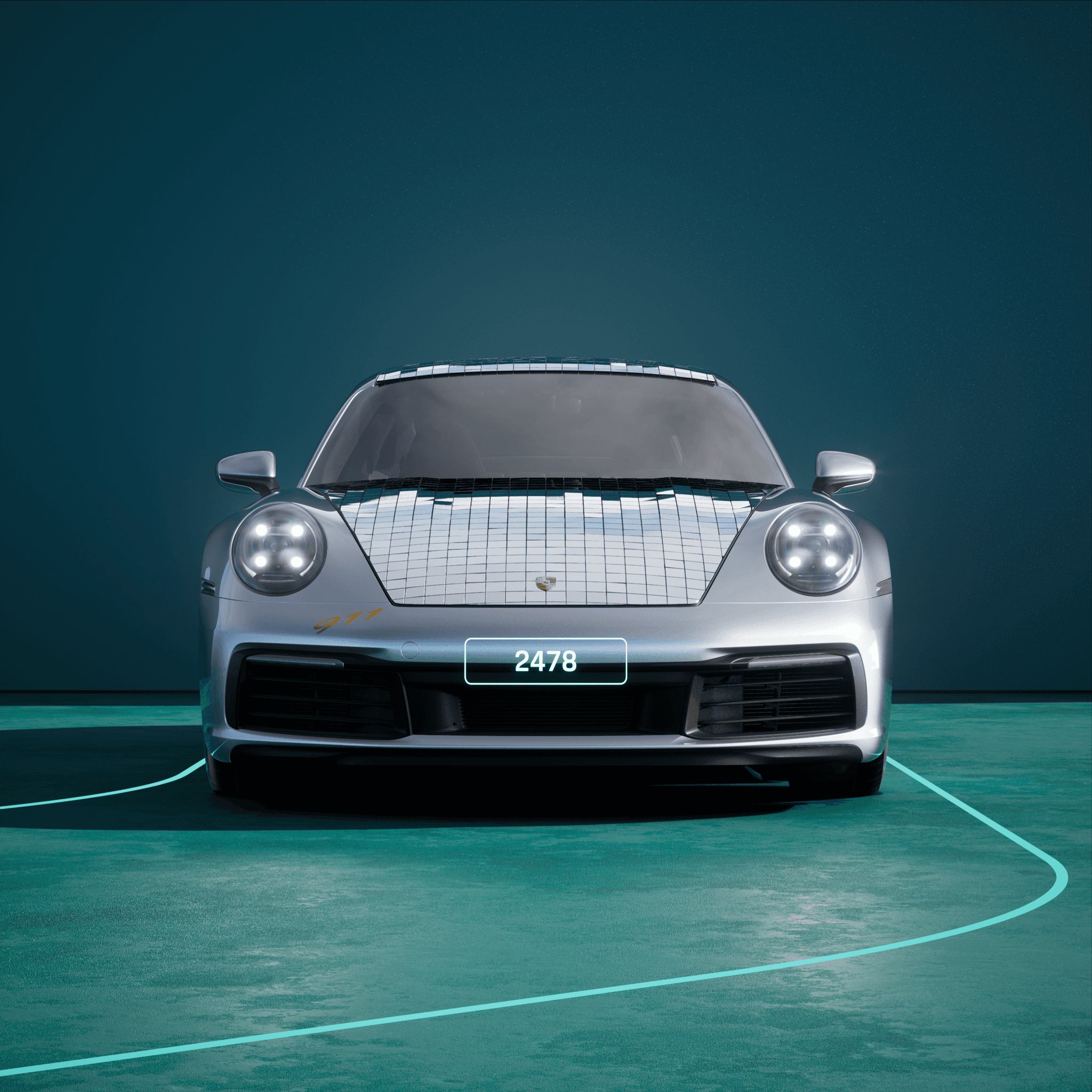 The PORSCHΞ 911 2478 image in phase