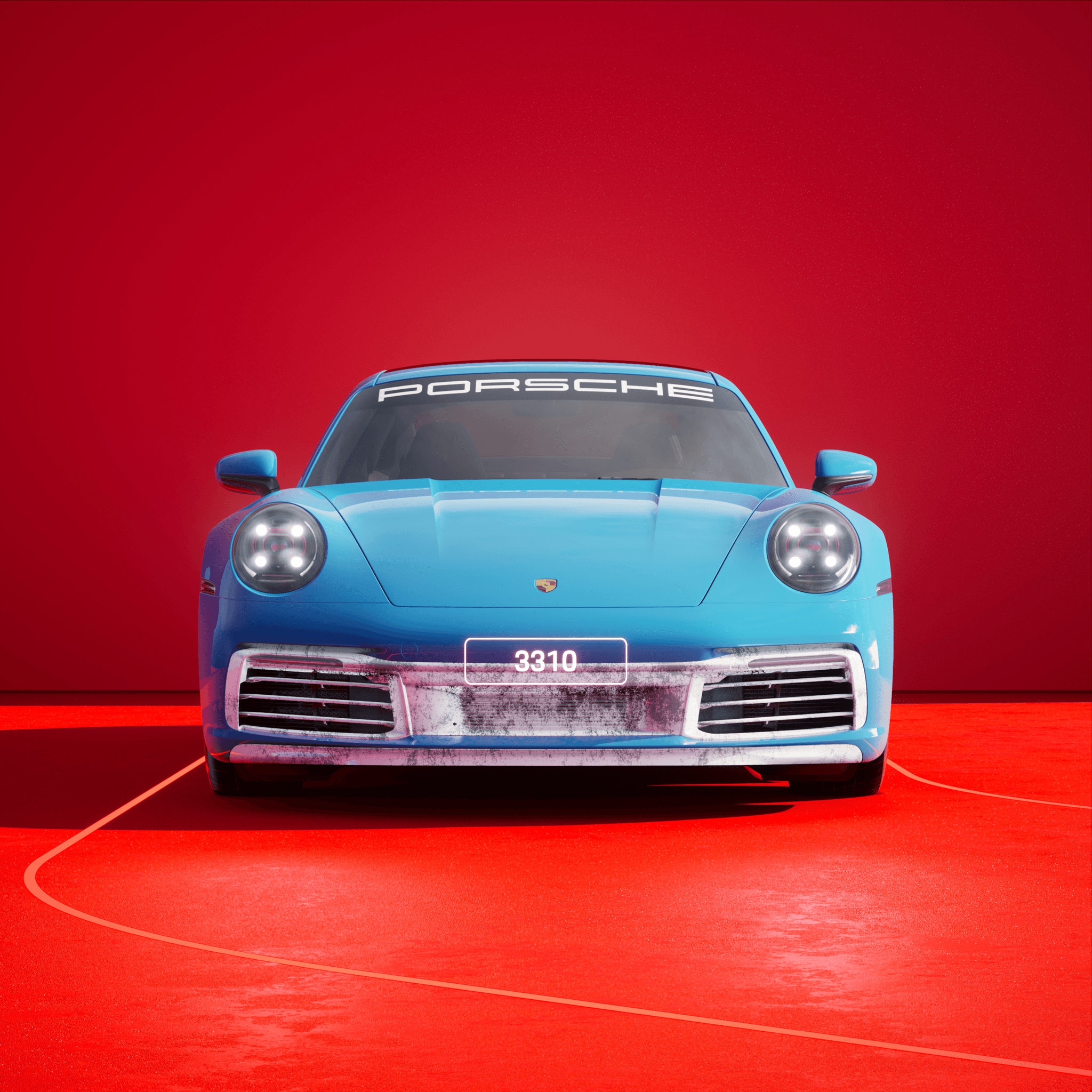 The PORSCHΞ 911 3310 image in phase