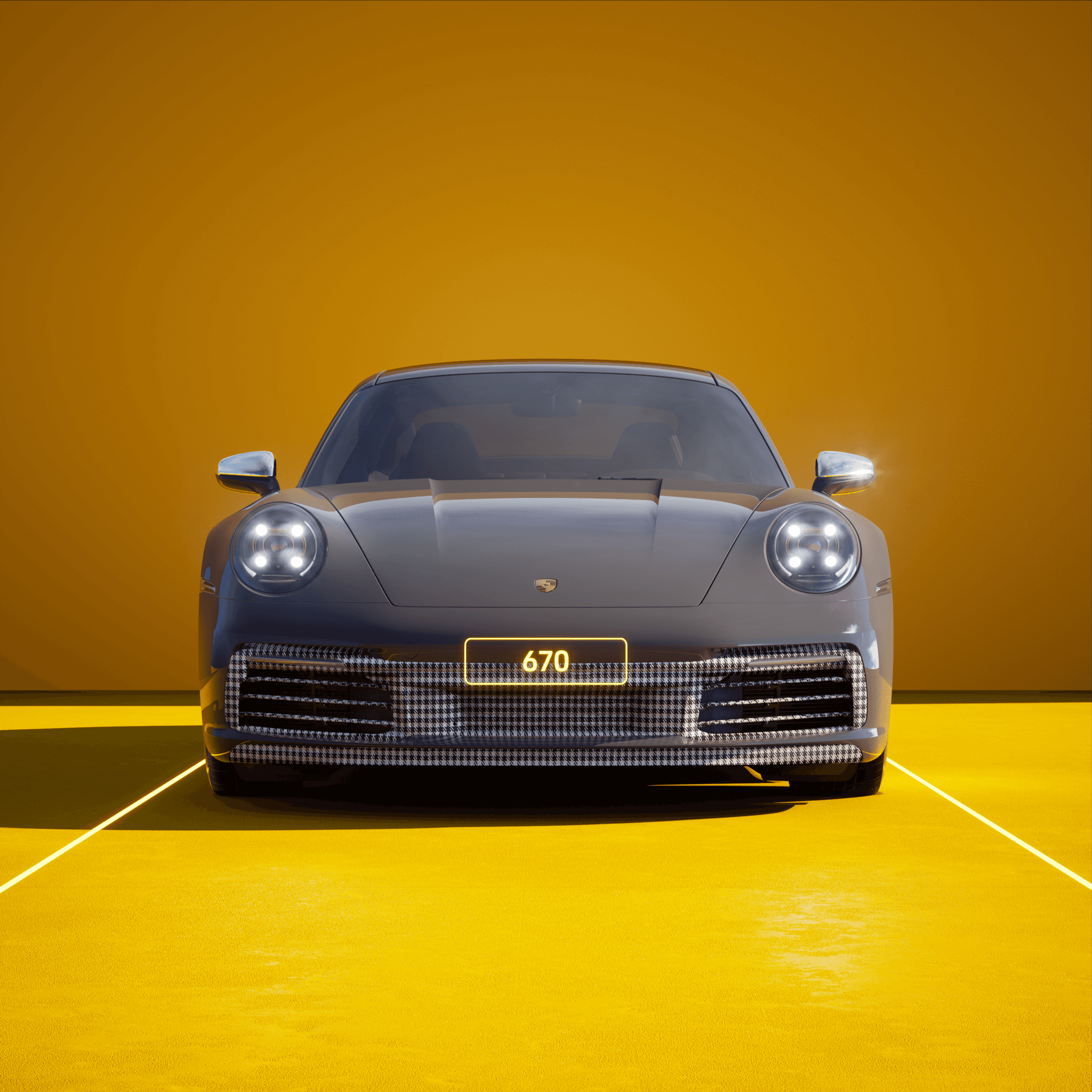 The PORSCHΞ 911 670 image in phase