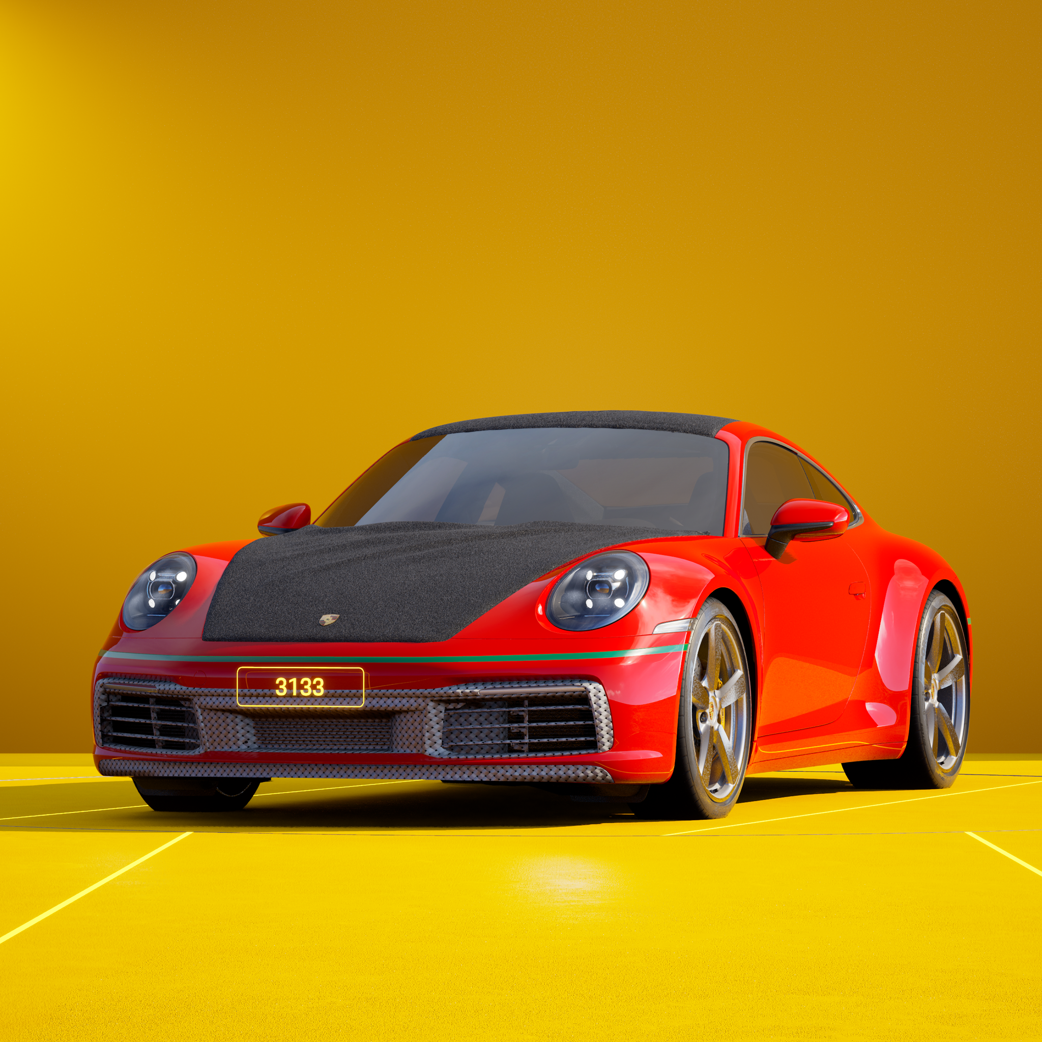 The PORSCHΞ 911 3133 image in phase