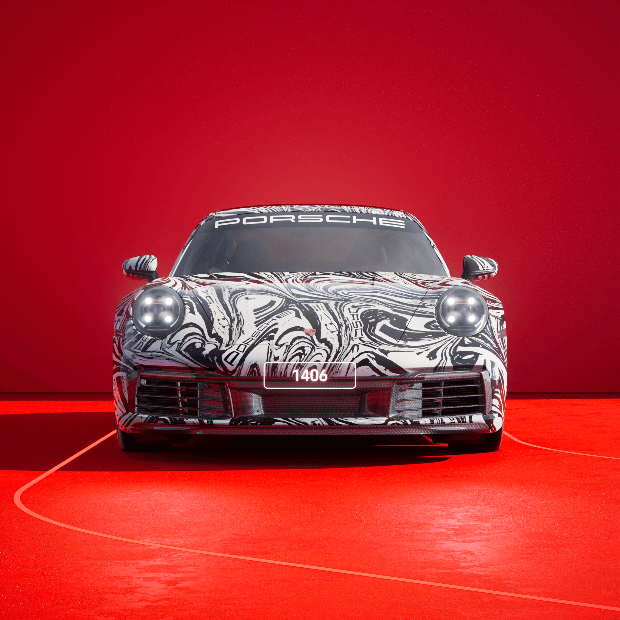 The PORSCHΞ 911 1406 image in phase