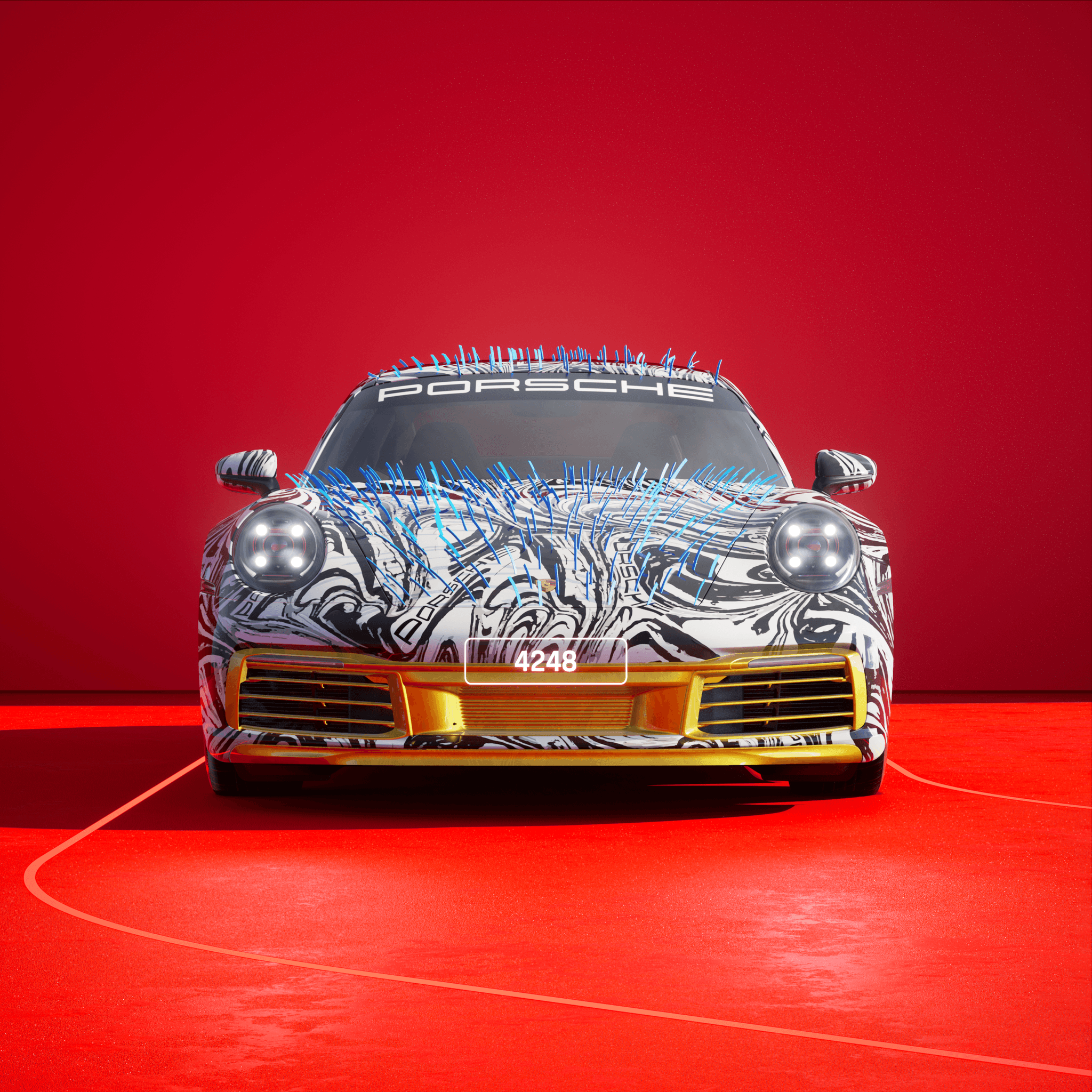 The PORSCHΞ 911 4248 image in phase
