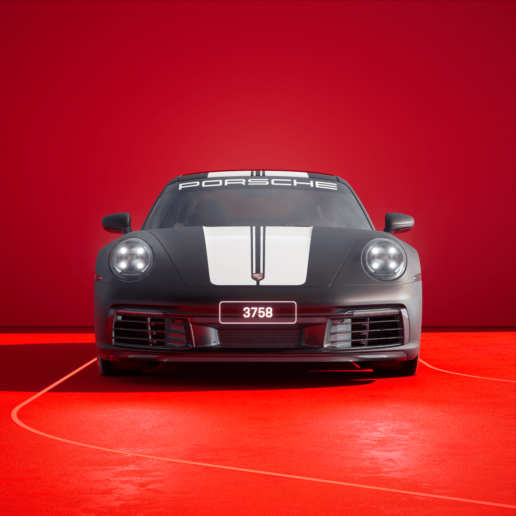 The PORSCHΞ 911 3758 image in phase