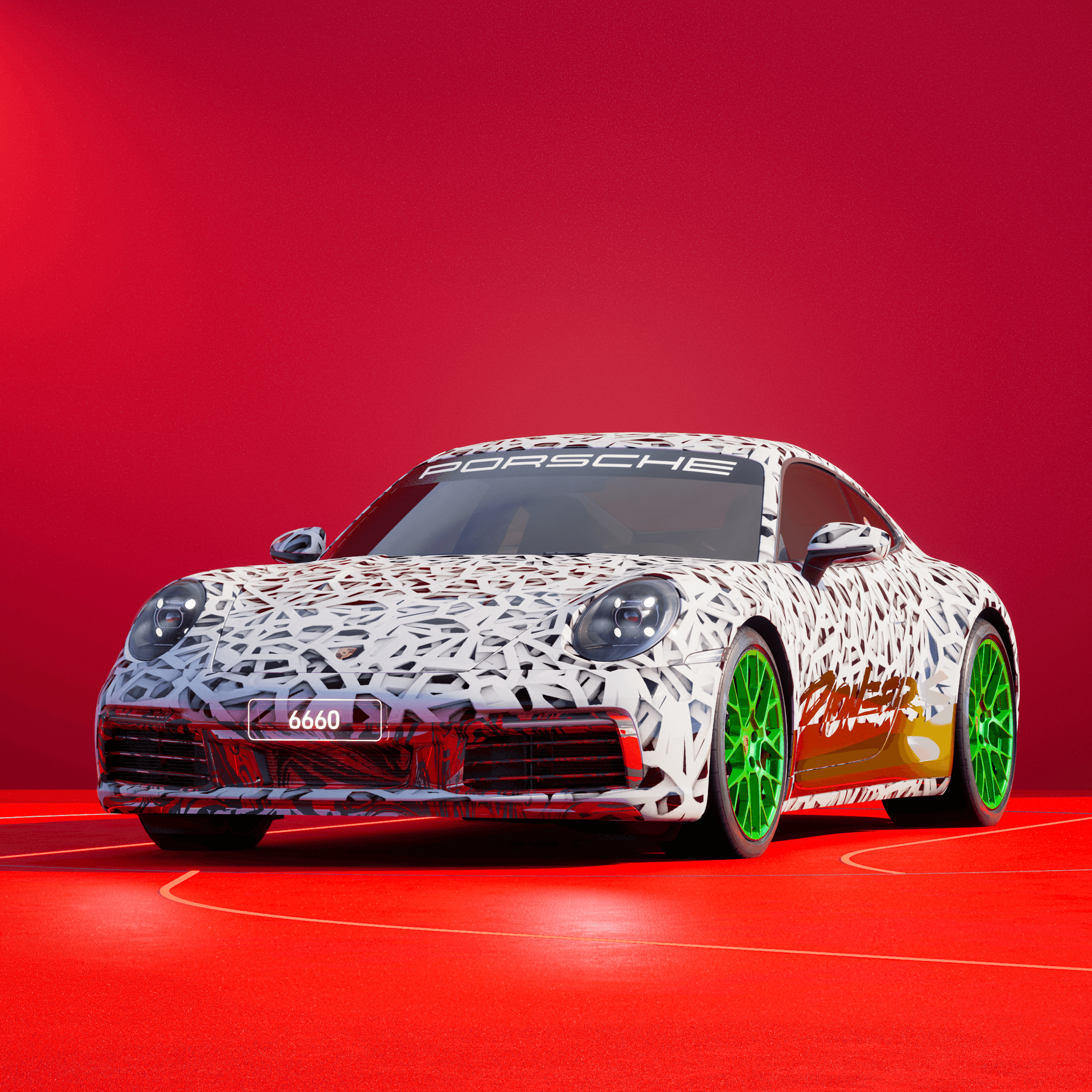 The PORSCHΞ 911 6660 image in phase