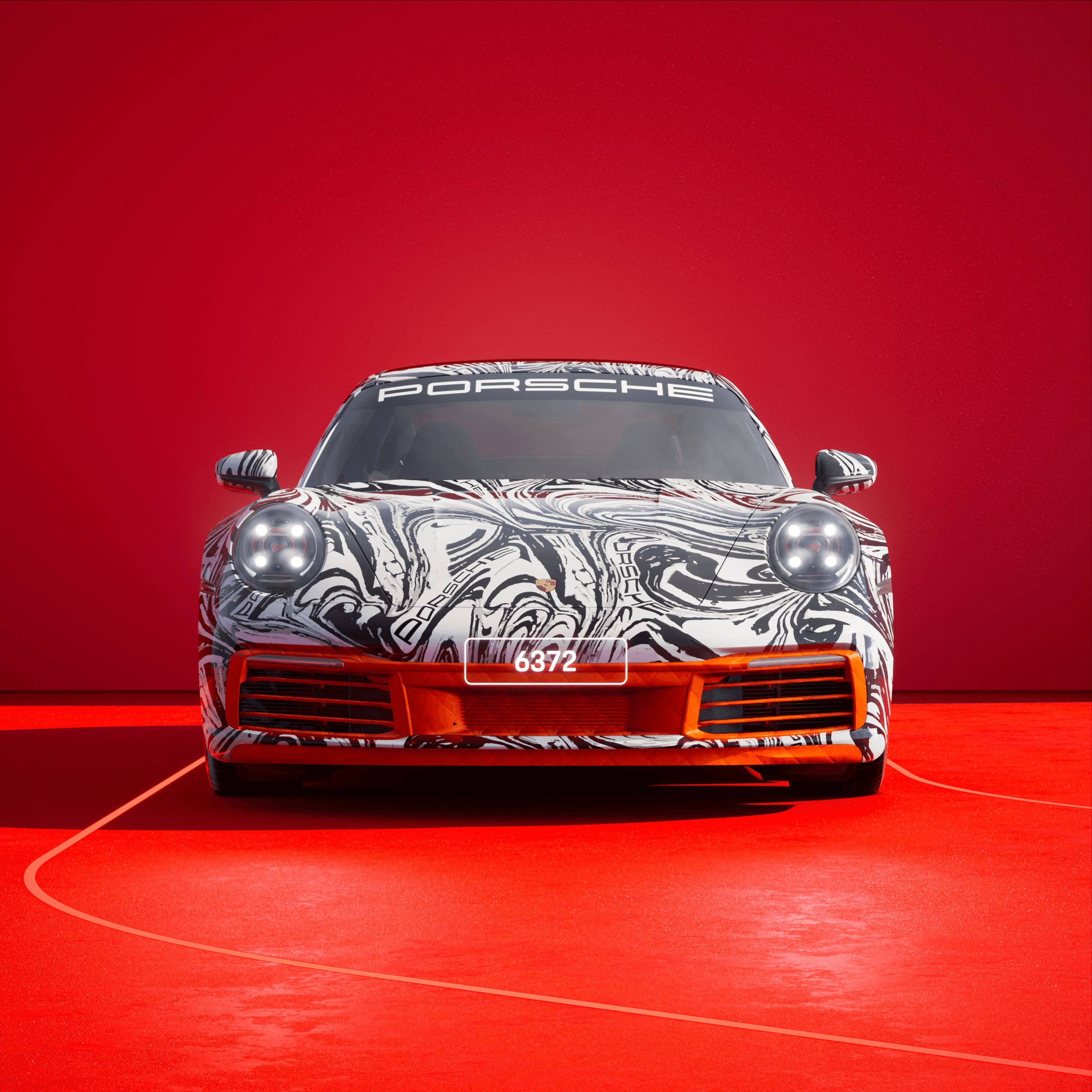 The PORSCHΞ 911 6372 image in phase