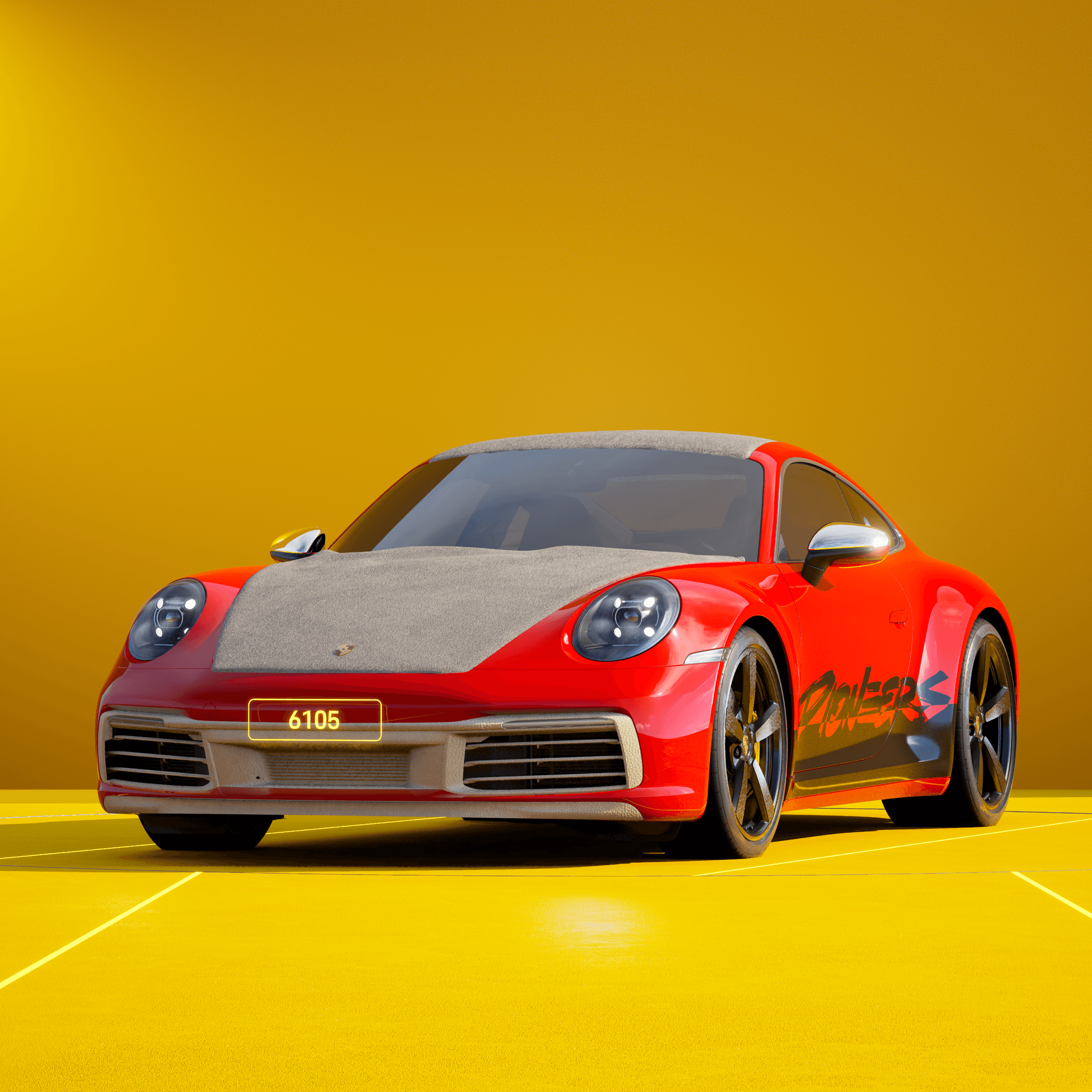 The PORSCHΞ 911 6105 image in phase