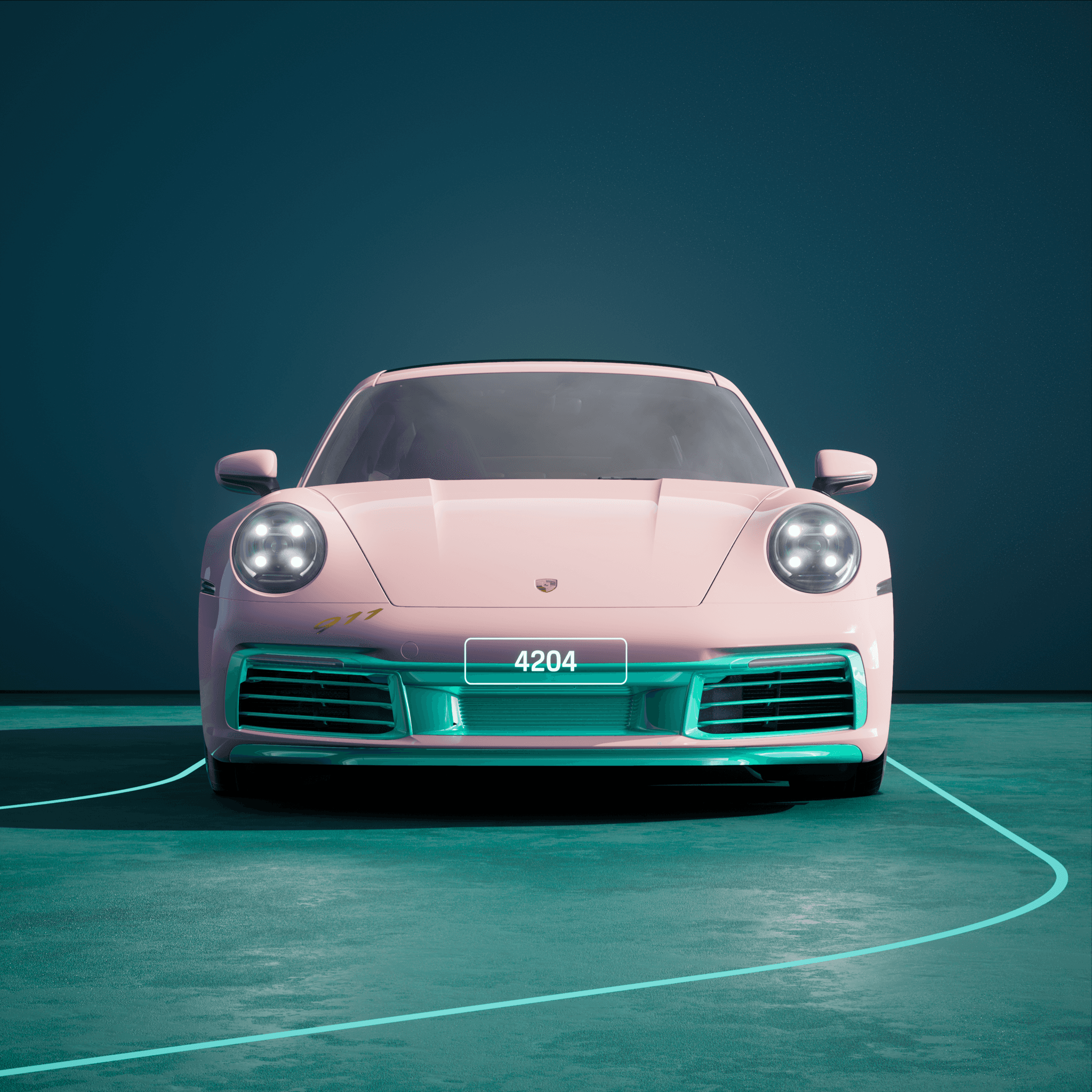 The PORSCHΞ 911 4204 image in phase