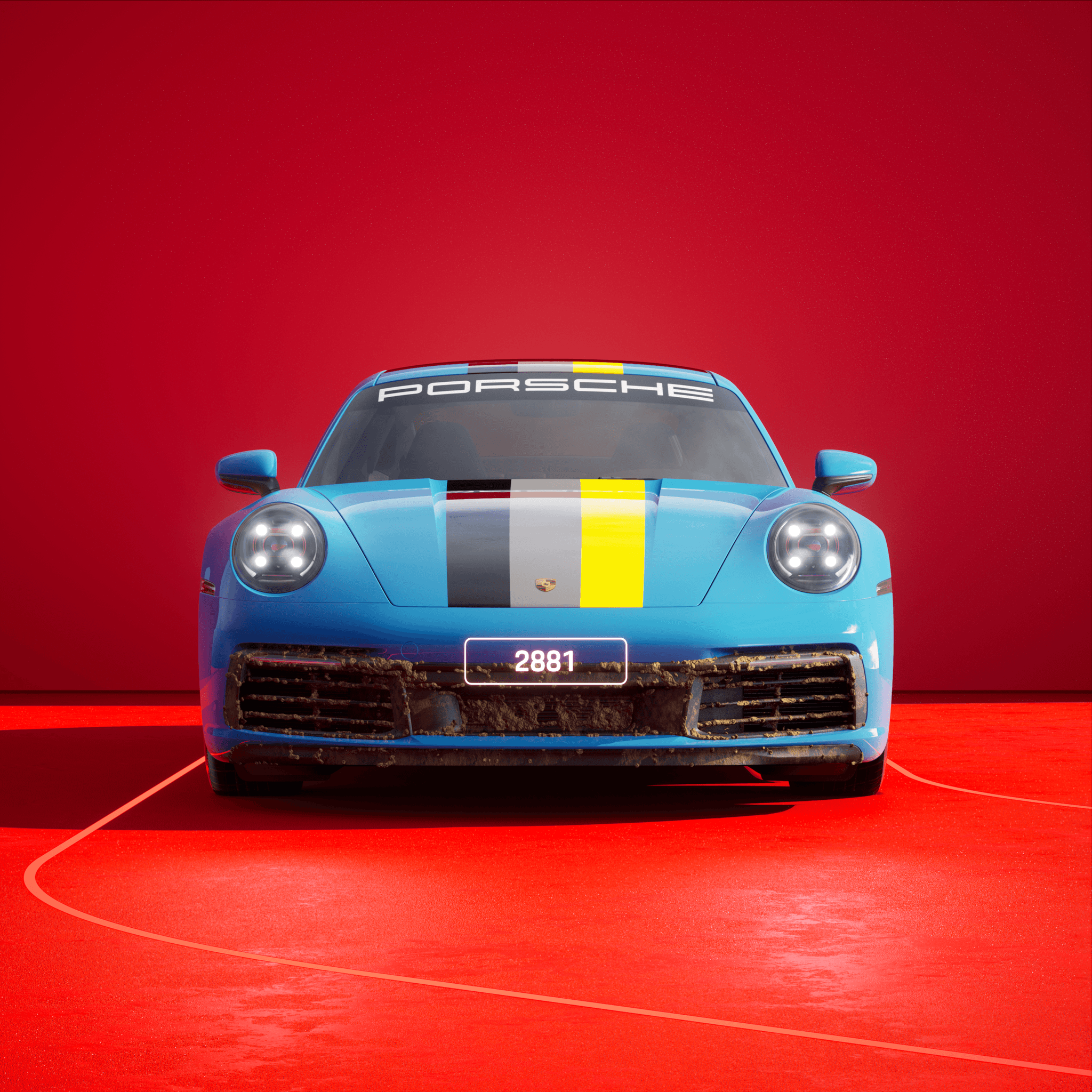 The PORSCHΞ 911 2881 image in phase