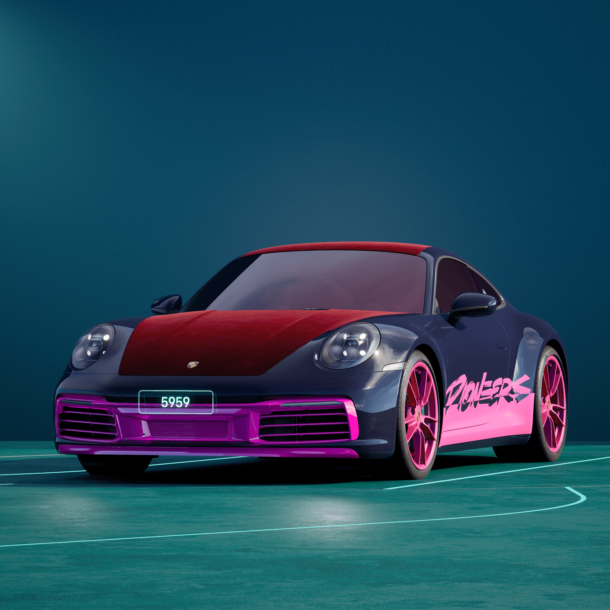 The PORSCHΞ 911 5959 image in phase