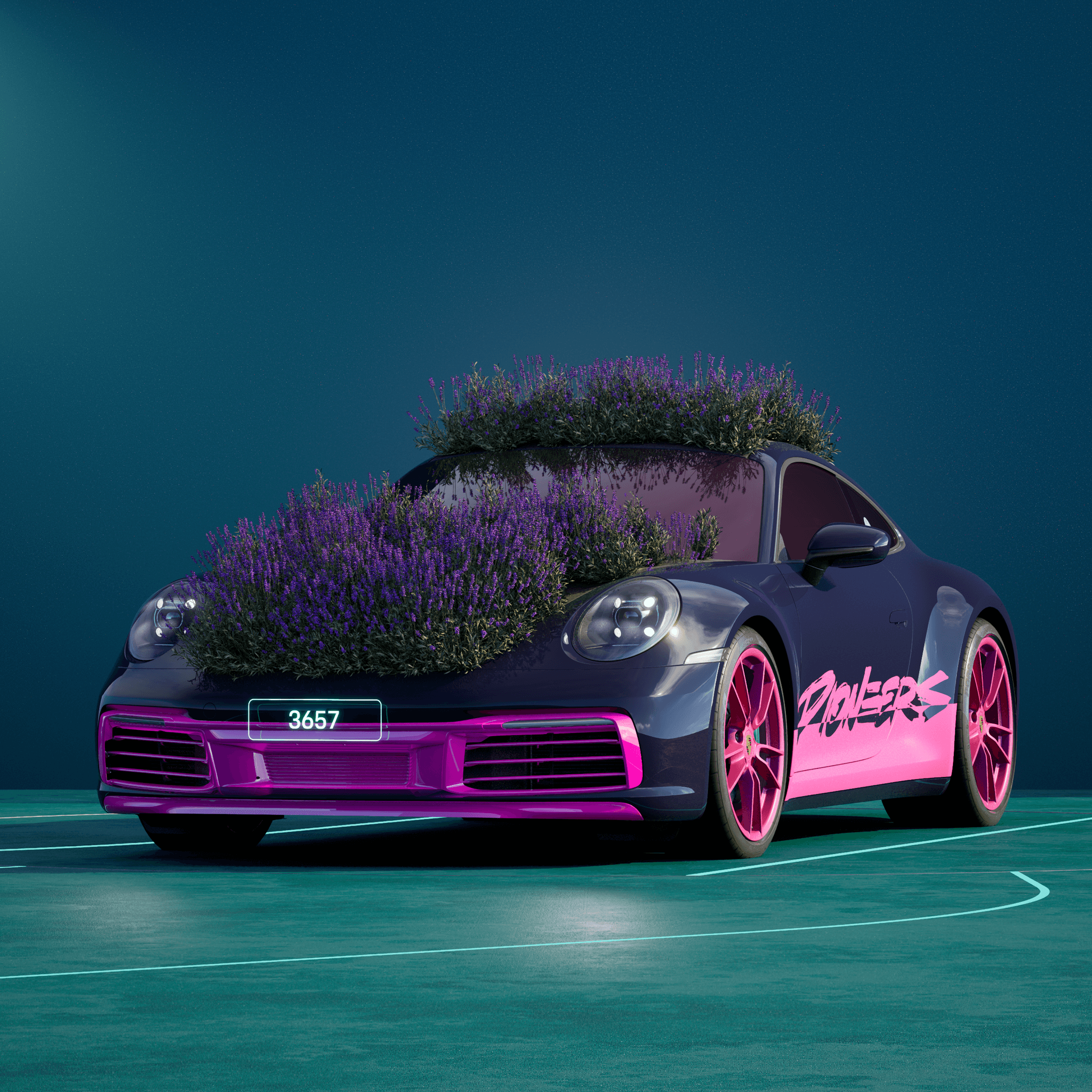 The PORSCHΞ 911 3657 image in phase